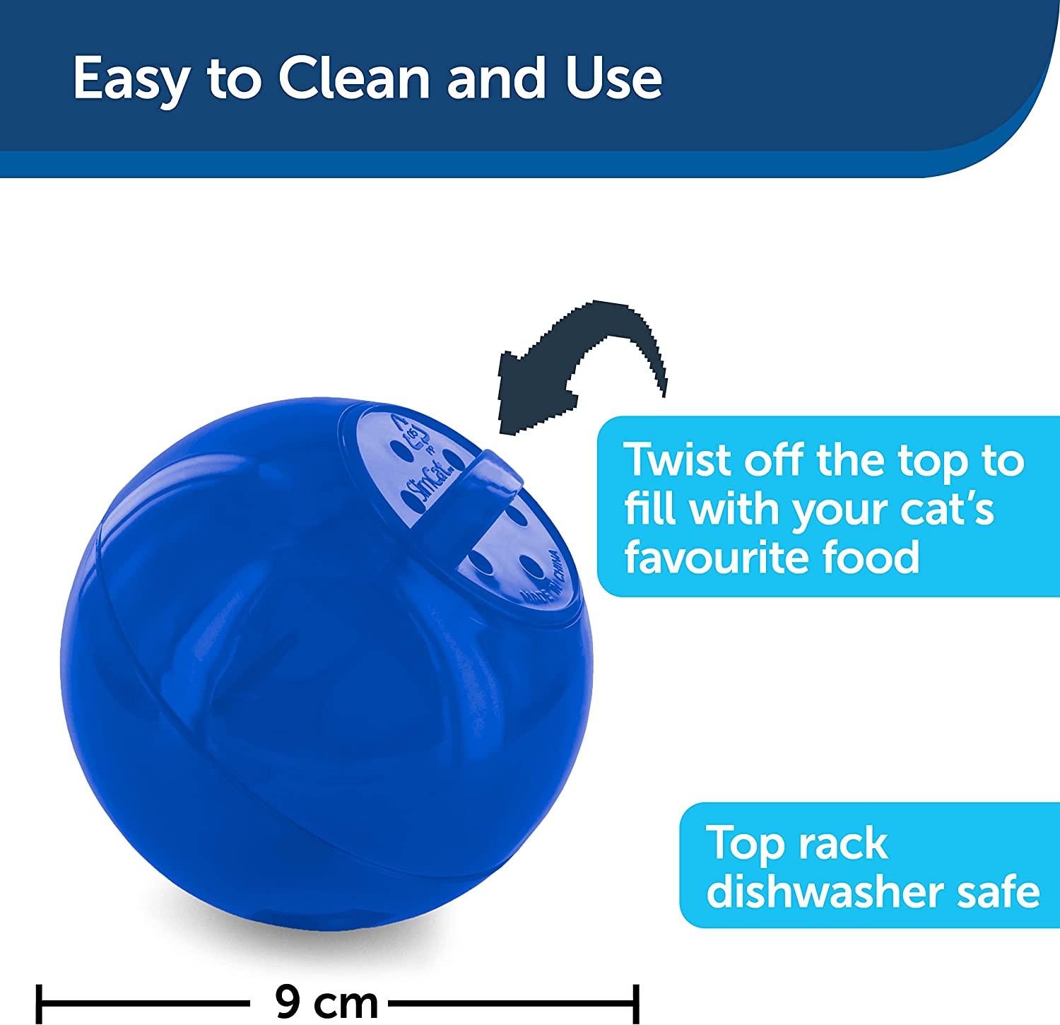 PetSafe Slimcat Interactive Feeder Ball for Cats, Fill with Food