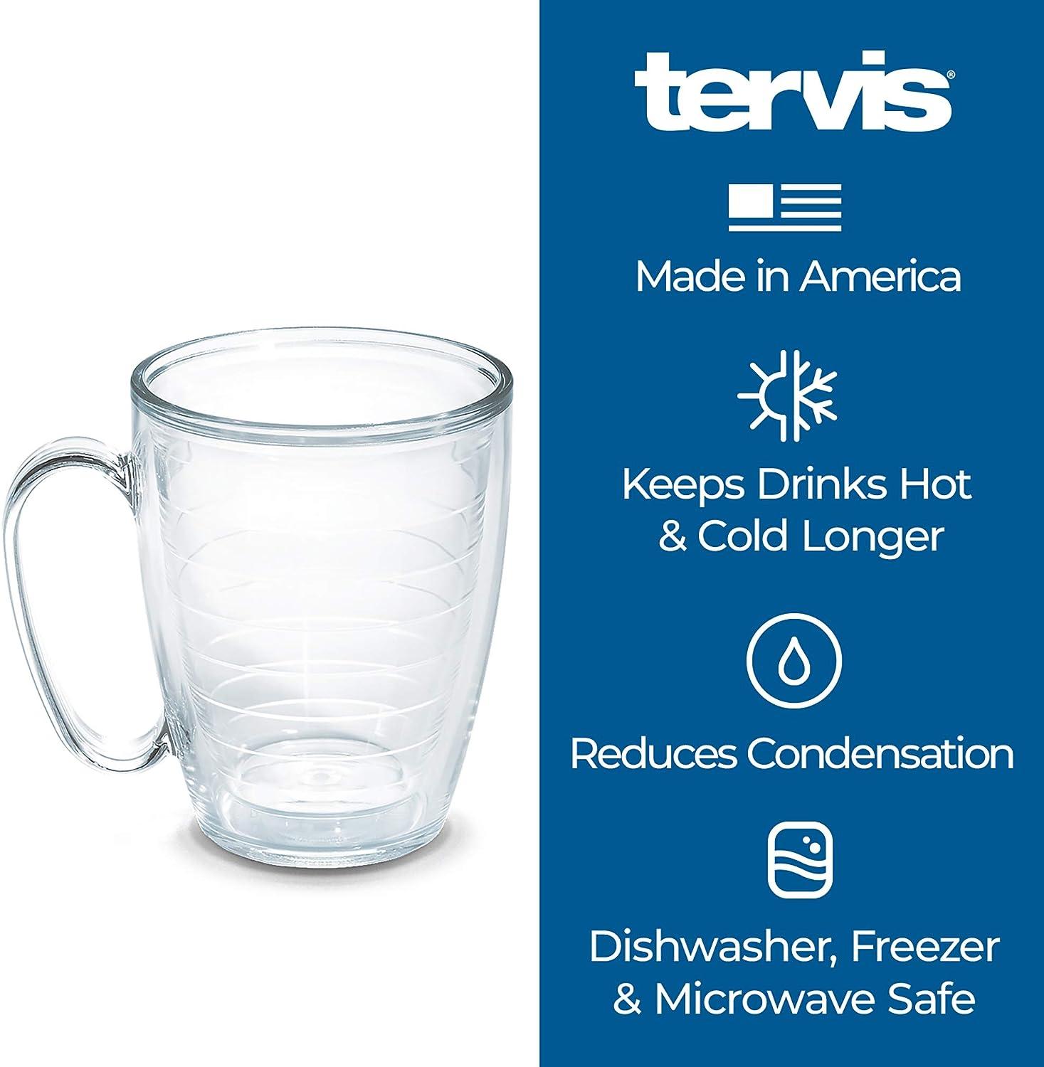 Clear Classic Insulated Drink Tumblers & Water Bottle, Insulated Mugs with  Handle & Lid
