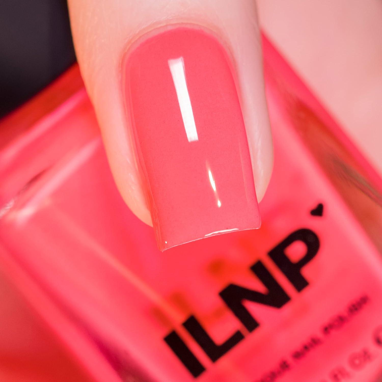 ILNP Summer - Warm Neon Coral Pink Cream Nail Polish Summer 0.40