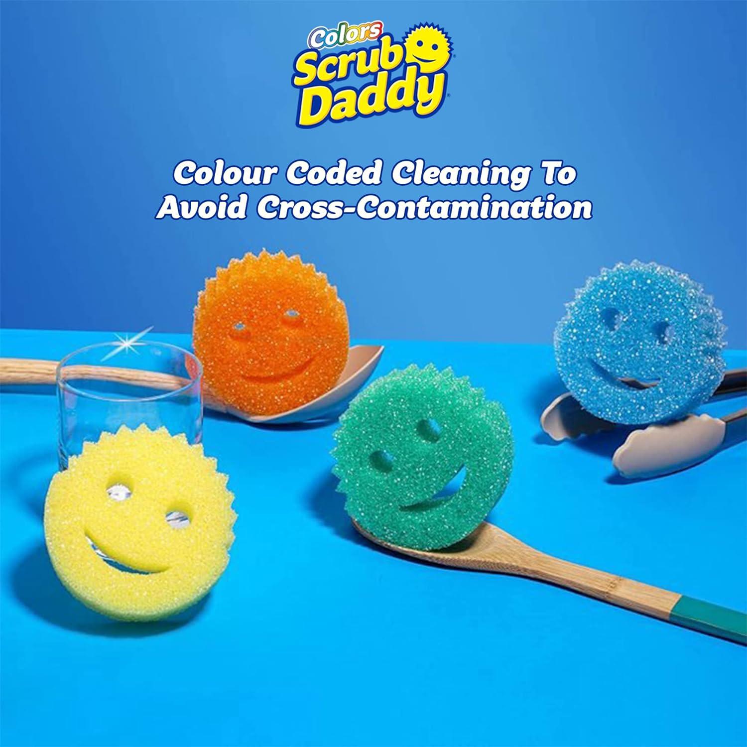 Scrub Daddy Style Sponge, Cleaning Sponge for Washing Up, Kitchen & Dish  Sponge - Non Scratch Scourer with FlexTexture Firm & Soft Scrubbing Design