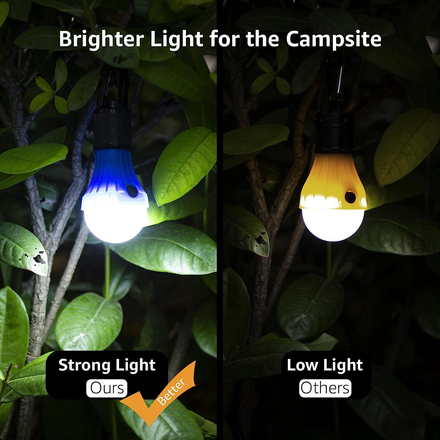 Lepro LED Camping Lanterns Battery Powered, Collapsible, IPX4 Water  Resistant, Outdoor Portable Lights for Emergency, Hurricane, Storms and  Outages