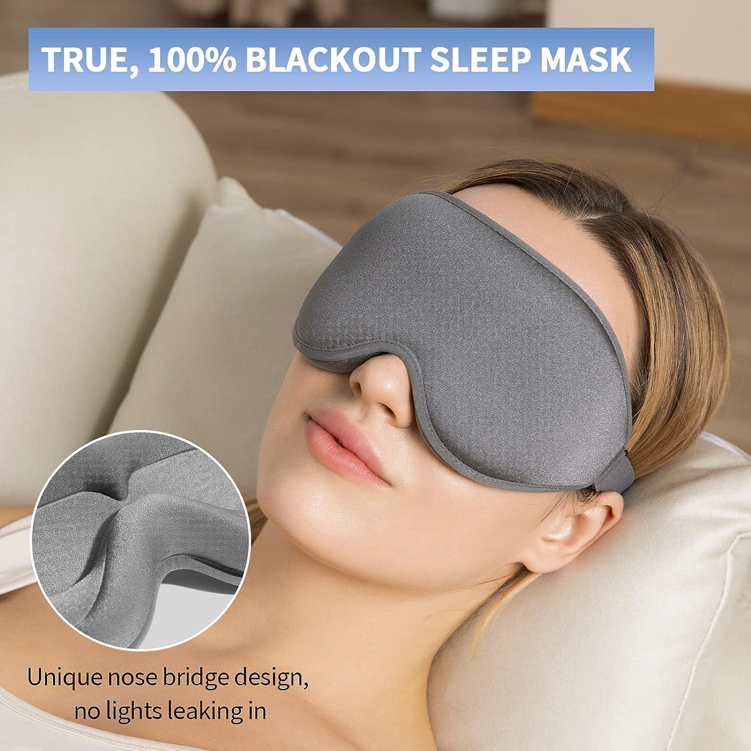 Eye Mask for Sleeping, Blackout Sleep Mask for Women Men, 3D Sleeping Mask,  Eye Covers with Adjustable Strap Breathable & Soft for Travel, Yoga