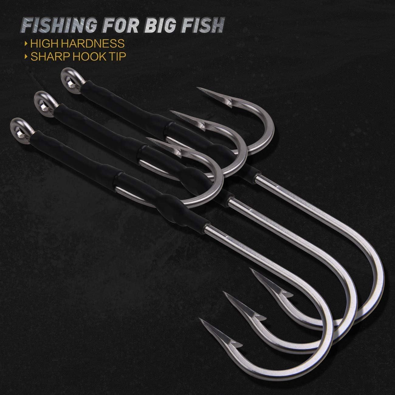 7731 Stainless Steel Fishing Hooks Saltwater Large Giant Shark and