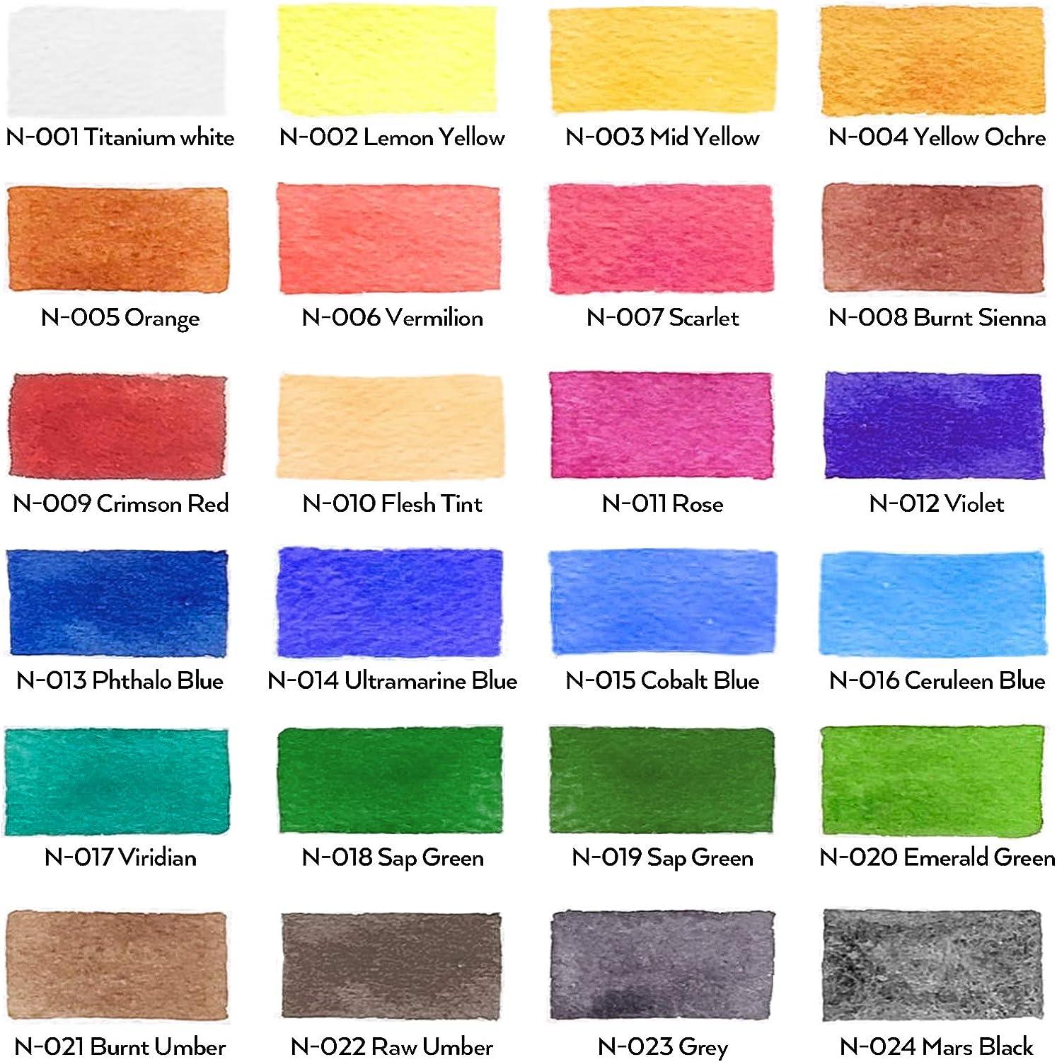 Nicpro 14 Colors Large Bulk Acrylic Paint Set & 14 Colors 8.45oz Acrylic  Pour Paint Supplies Kit