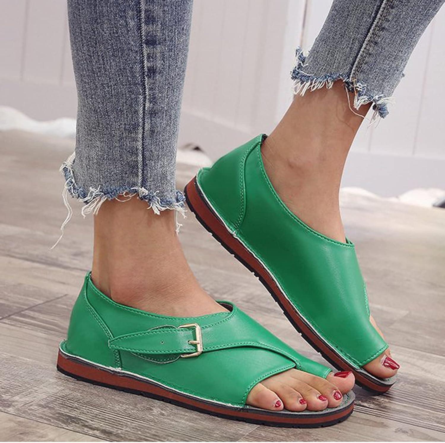 Stylish Flat Sandals / Slippers For Party & Wedding / Office Wear Flats  Women Green Flats Price in India - Buy Stylish Flat Sandals / Slippers For  Party & Wedding / Office