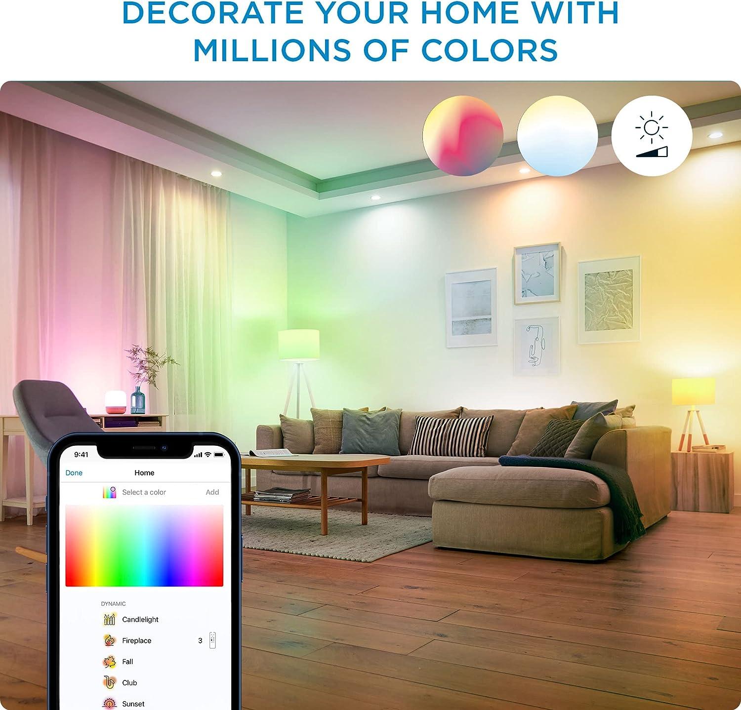 WiZ Connected Soft White 60W A19 Smart WiFi Light Bulb, Dimmable 2700K,  Compatible with Alexa and Google Home Assistant, No Hub Required,Soft White  (Dimmable Only),1 Bulb A19 Soft White (2700k) 1 Count (