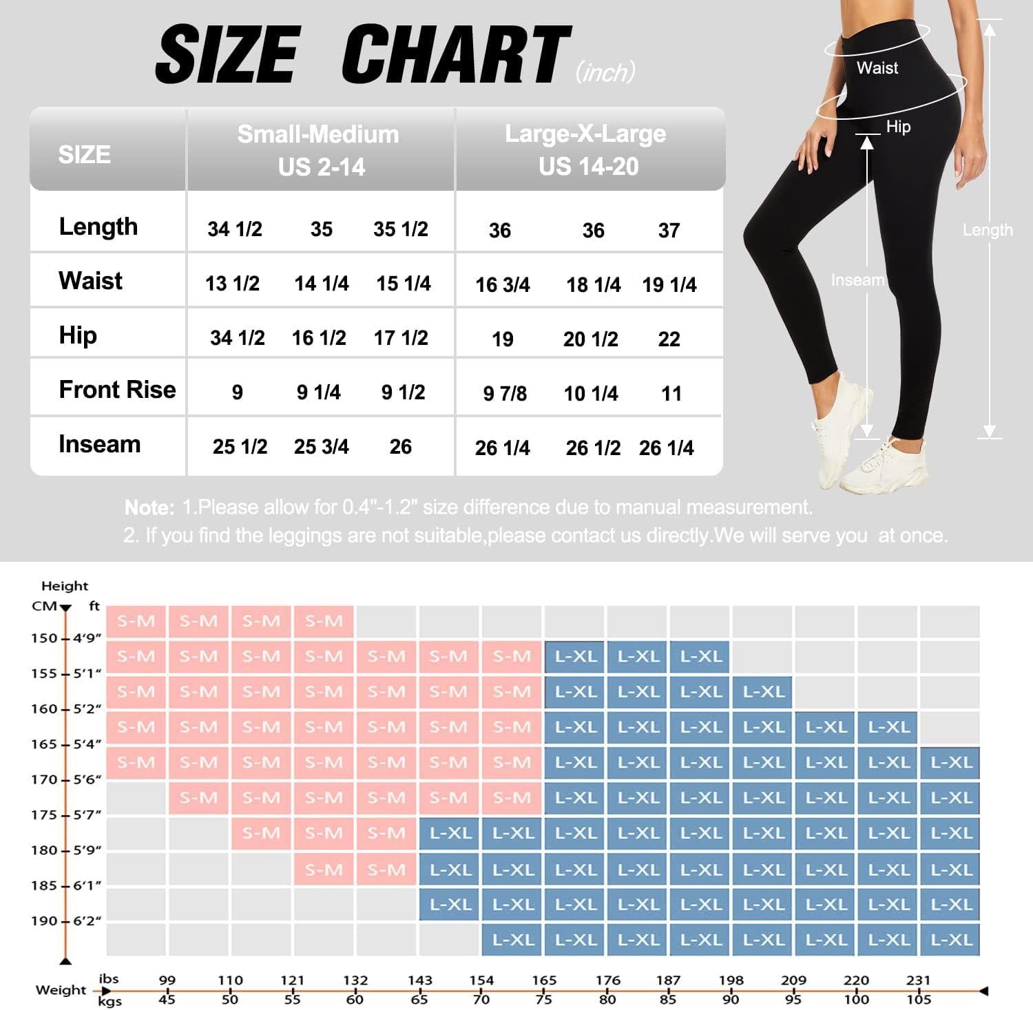  Crossover Leggings For Women Tummy Control - Soft High Waisted  Leggings Non See-Through Cross Waist Tights Workout Running Yoga Pants