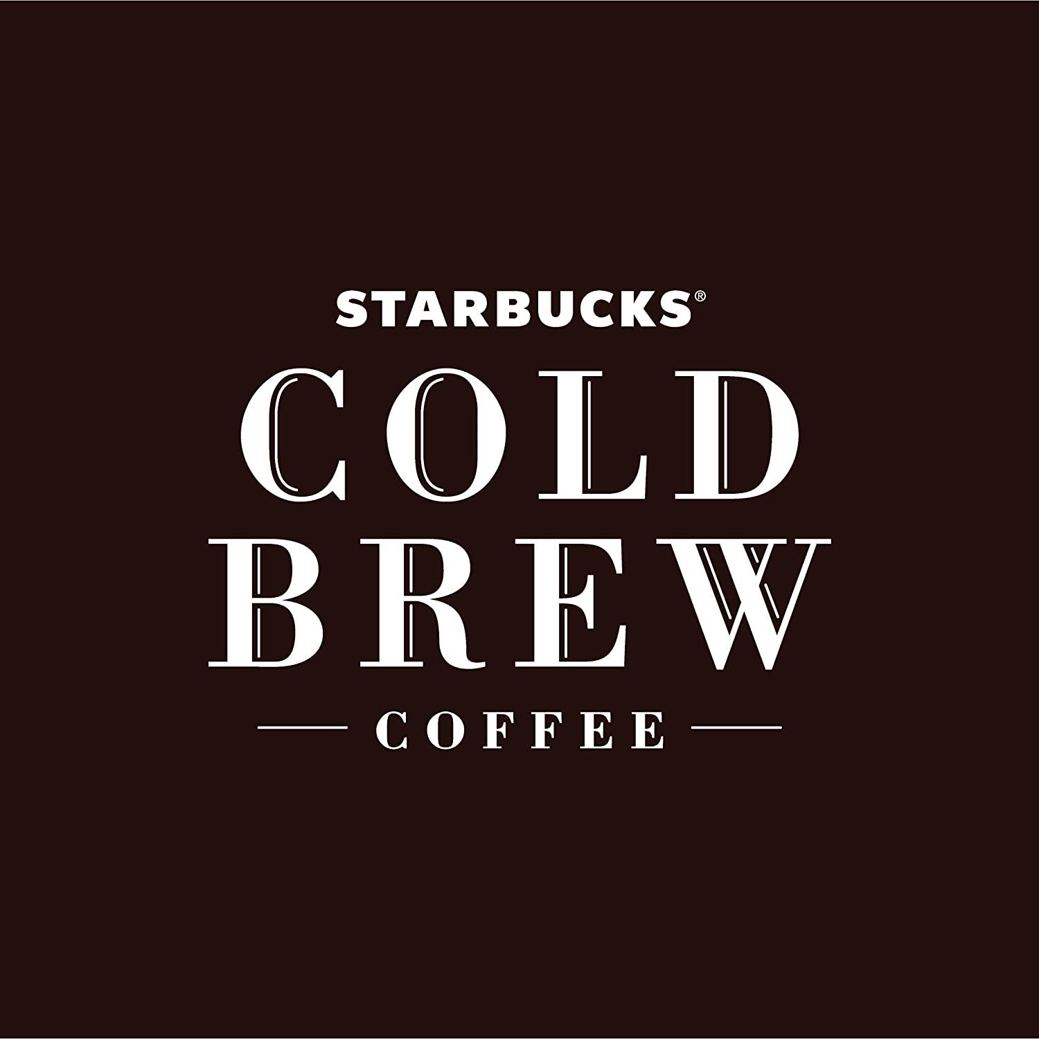  Starbucks Cold Brew Coffee, Black Unsweetened, 11 oz Glass  Bottles, 6 Count : Everything Else