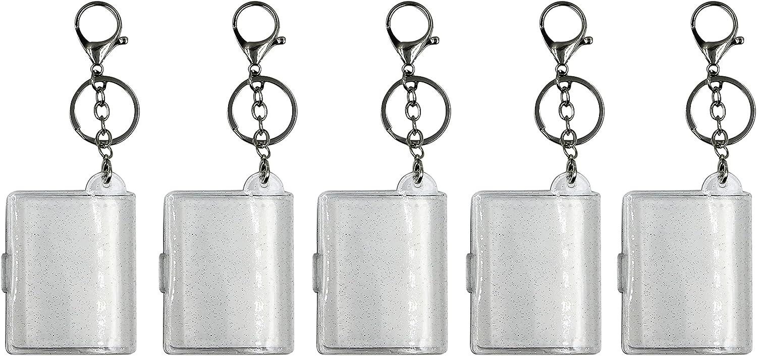 10 Pack Acrylic Blank Acrylic Keychains Inserts For Men And Women