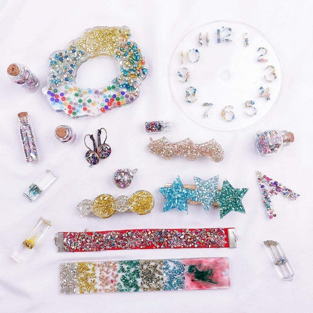 Irregular Crushed Glass Chips Sprinkles, 100g Metallic Chunky Glitter  Stones for Nail Art, Resin Mold Filler, DIY Crafts, Vase Filler, Jewelry  Making