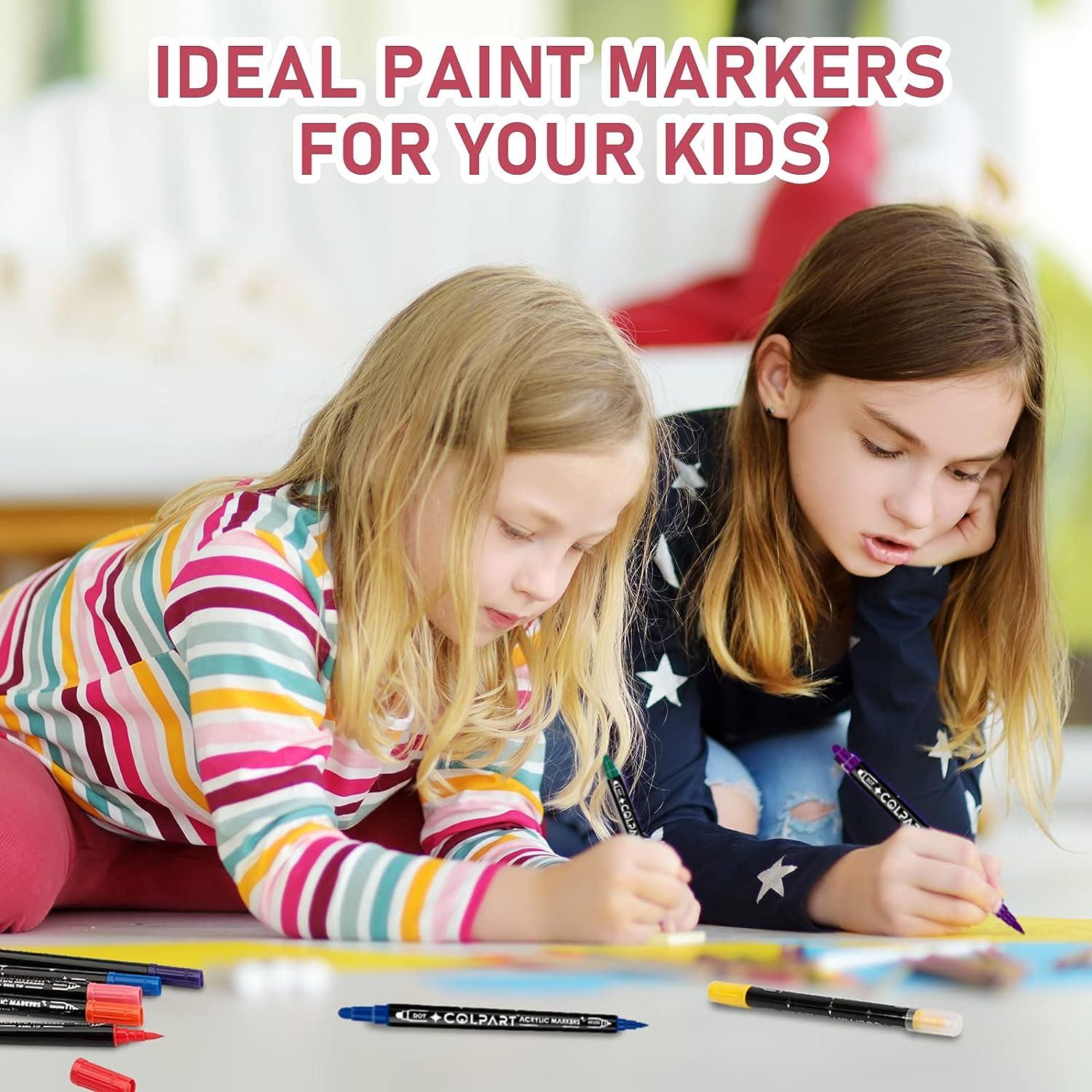  colpart Acrylic Paint Markers,Acrylic Paint Pens Paint