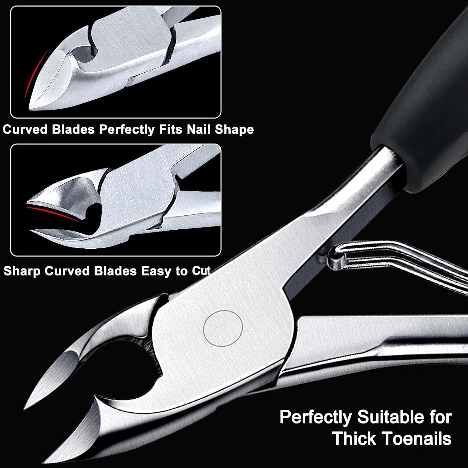 Toenail Clippers for Thick & Ingrown Toe Nails Heavy Duty