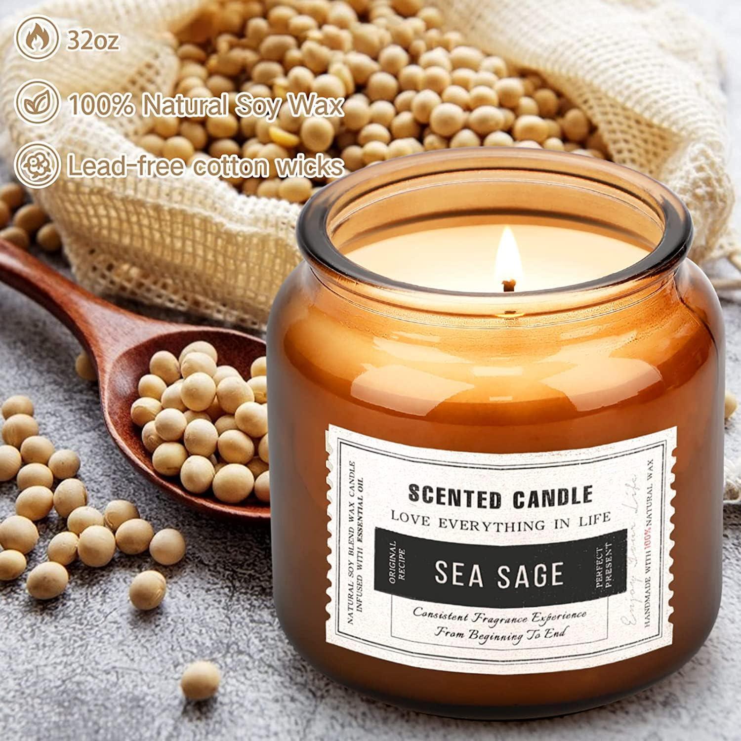 Scented Candles - Natural Soy Wax Candles for Longlastic Fragrance