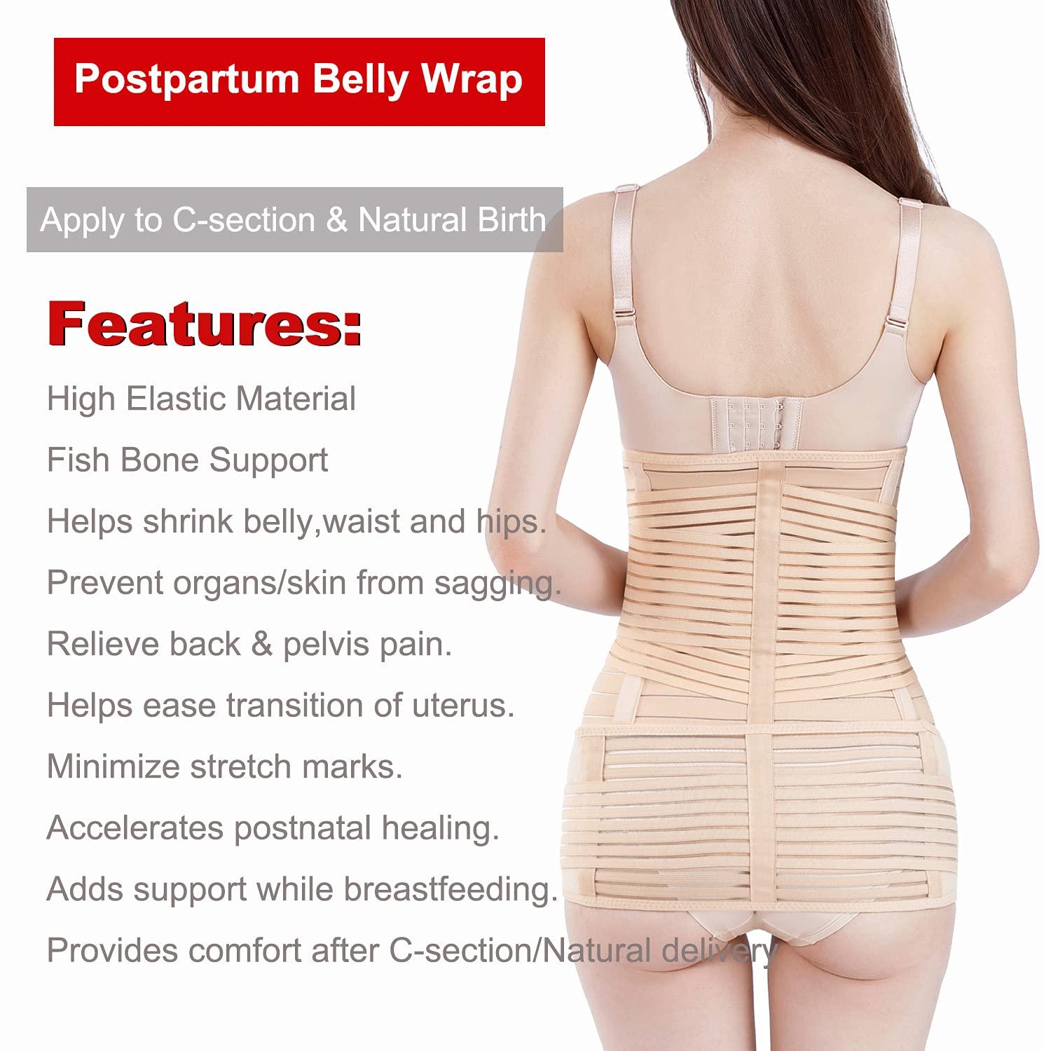 ChongErfei 2 in 1 Postpartum Belly Wrap Support Recovery Waist/Pelvis – The  Warehouse Liquidation