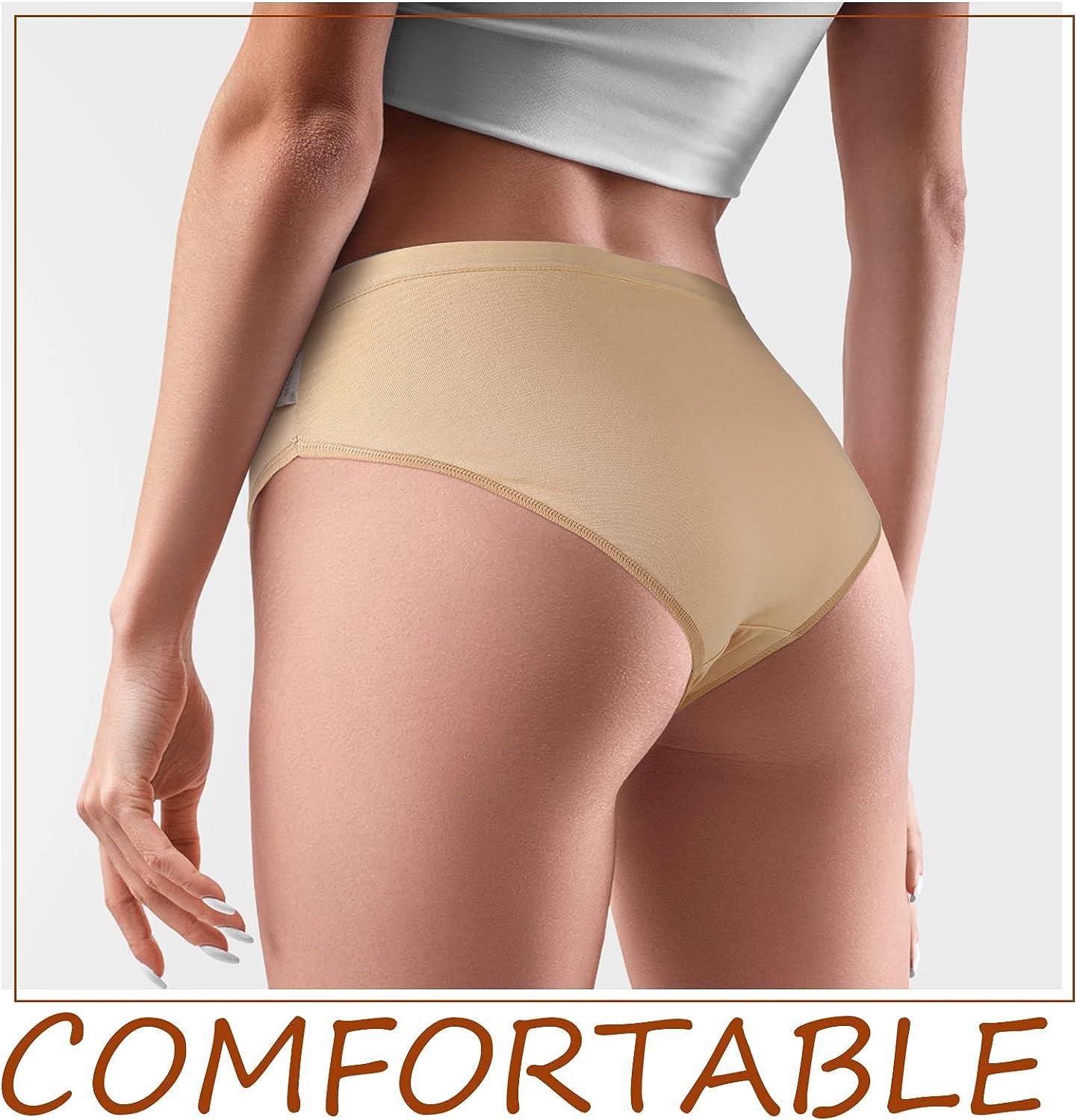 100% Cotton Underwear Panties For Women Middle Aged Elderly Mid-Waisted  Ladies Briefs Panty Sleep Underpants Lingerie
