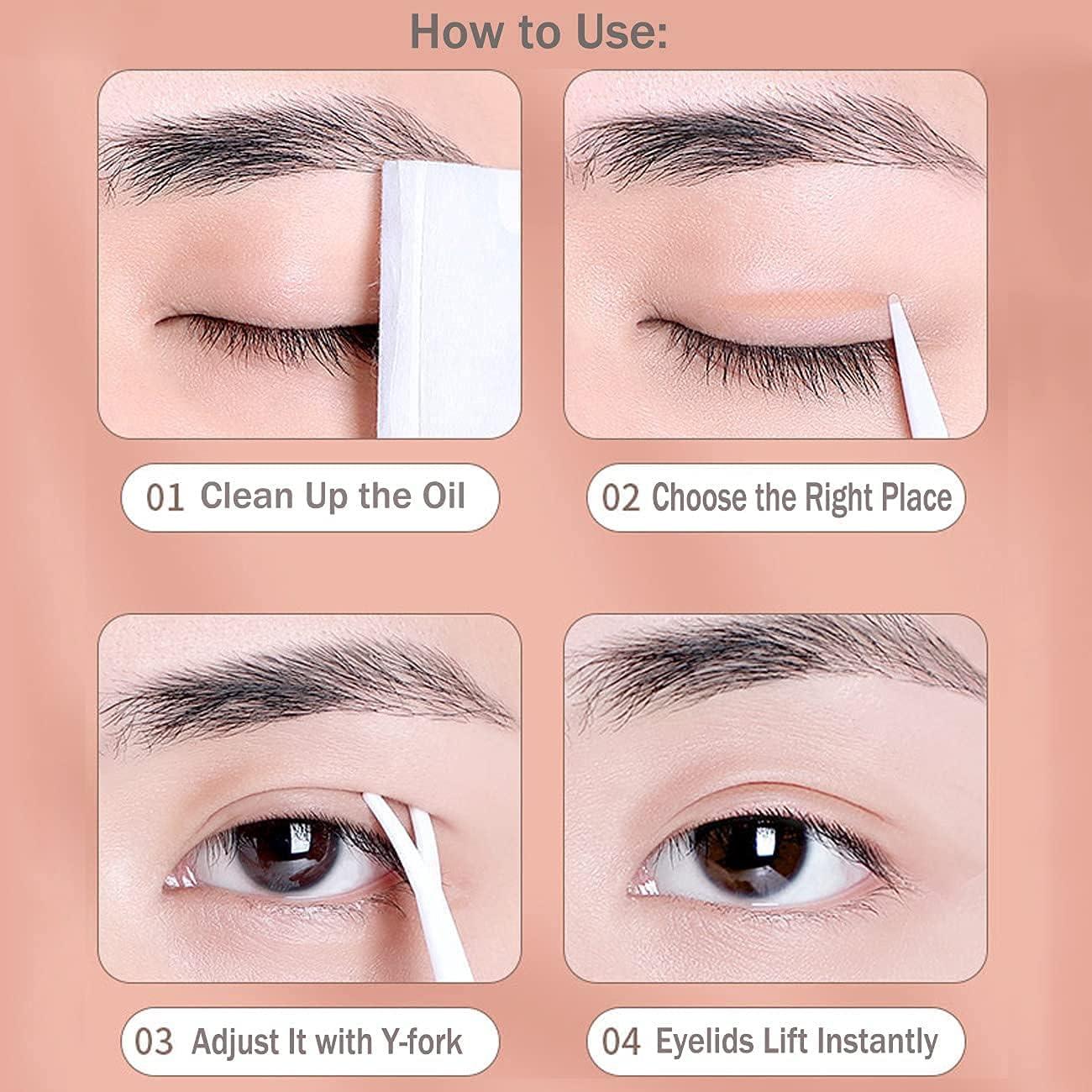 120X Invisible Double Eyelid Sticker Natural Fiber Double Eyelid Tape  Waterproof