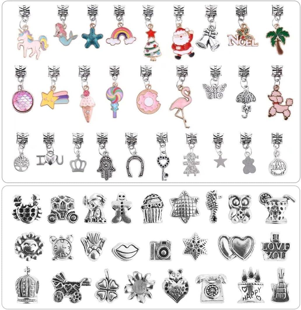 BDBKYWY Charm Bracelet Making Kit & Unicorn/Mermaid Girl Toy- Ideal Crafts  For Girls Ages 8-12, The Perfect Gifts For Girls Who Inspire Imagination  And Create Magic With Art Set And Jewelry Making