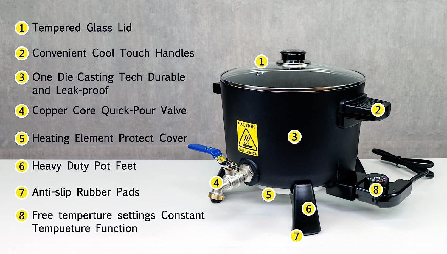 12 LB Electric Wax Melter for Candle Making Melting Furnace with