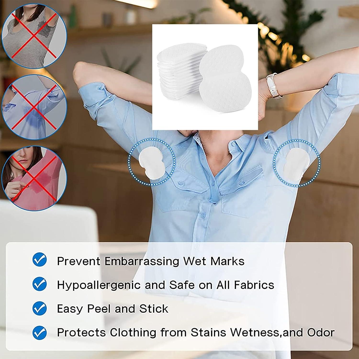 Disposable Underarm Sweat Pads Comfortable Armpit Sweat Pads for Sweating  People