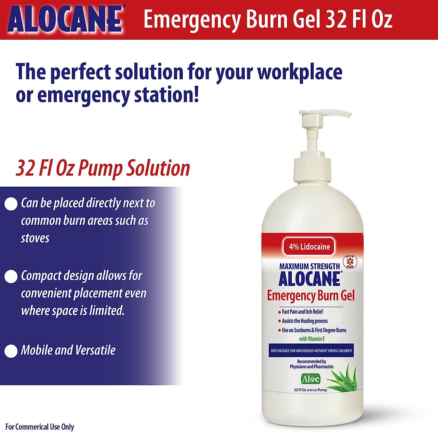 ALOCANE® Emergency Burn Pads with 4% Lidocaine, 10 Pads
