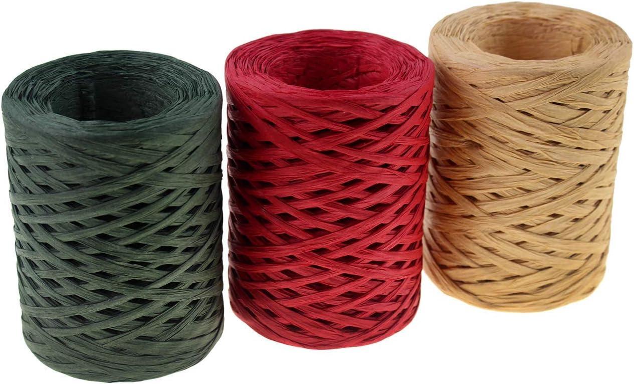 Green Twine for Tags Jute String Colored Twine for Wrapping Craft