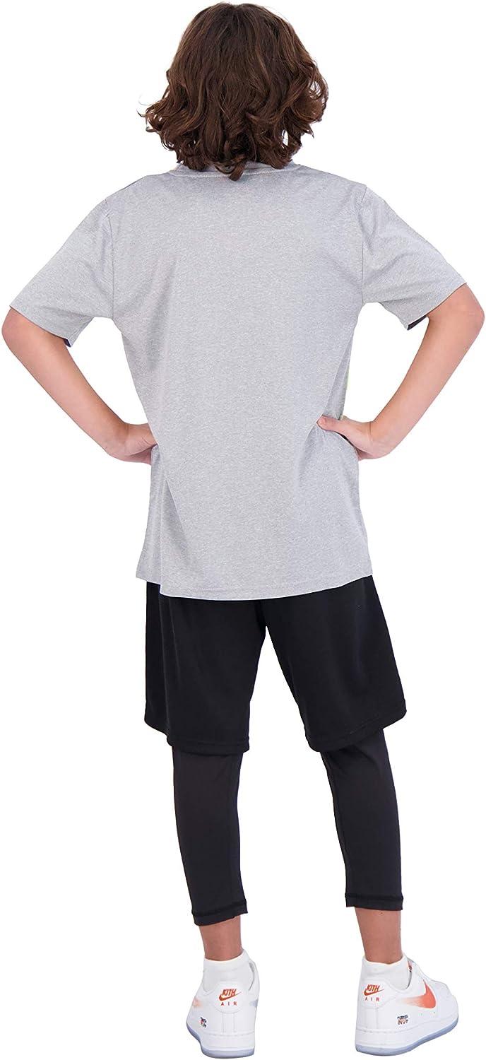 Hind Boys 3-Piece Athletic Short Set for Kids Basketball Shorts