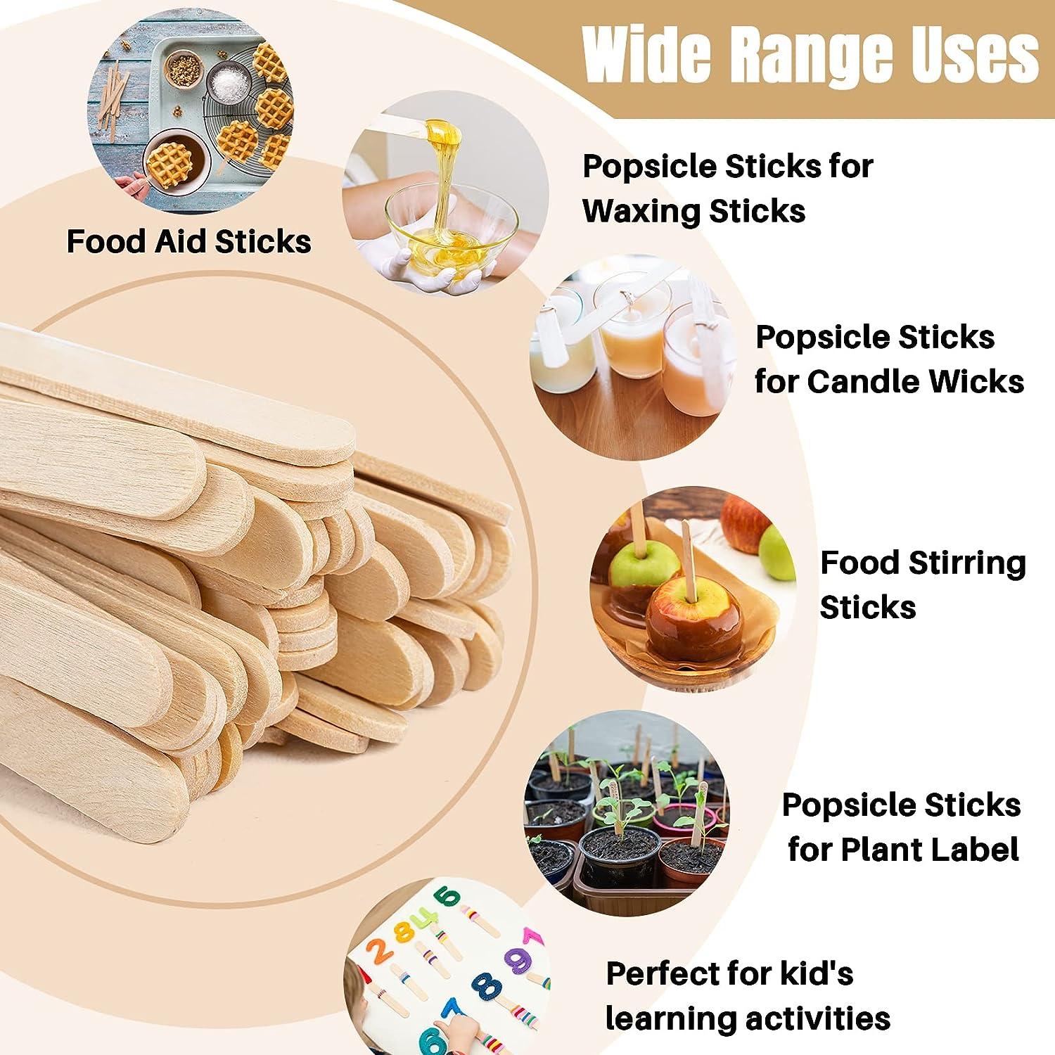 Round Wooden Sticks For Crafts Food Ice Lollies Model Making Stick