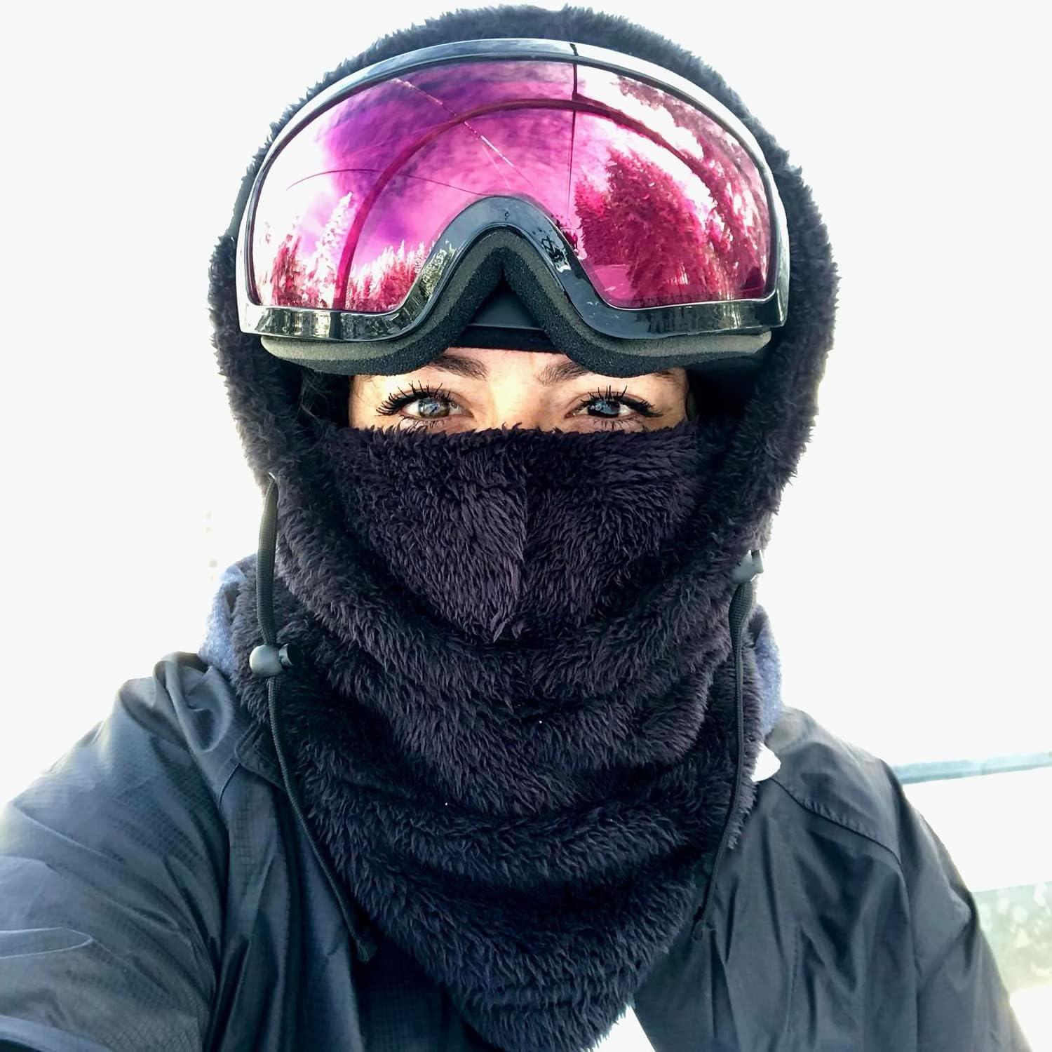 Balaclava Ski Mask Winter Clothing Black Beanie Balaclava Women