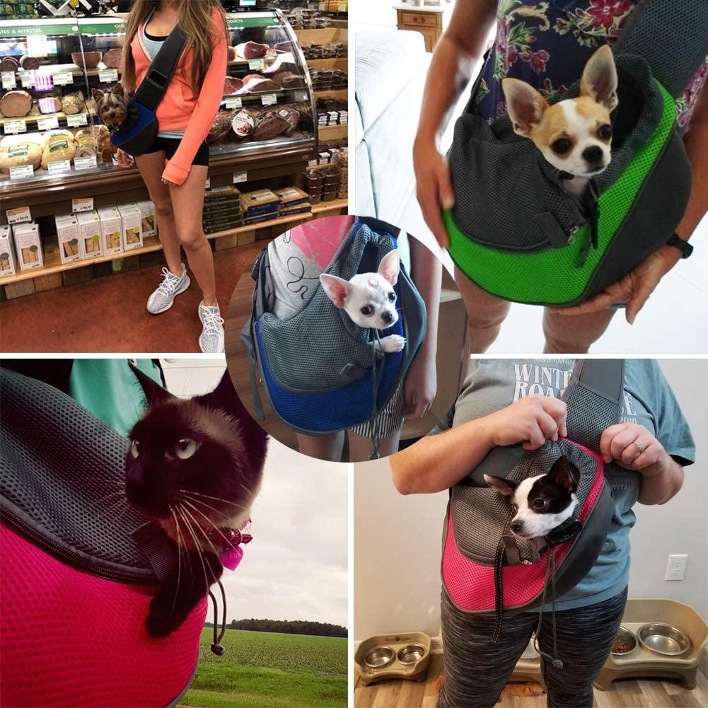 Pet Dog Cat Sling Carrier Breathable Travel Safe Sling Bag Puppy Kitten  Outdoor Mesh Oxford Single Comfort HandbagPet Backpack | Fruugo QA