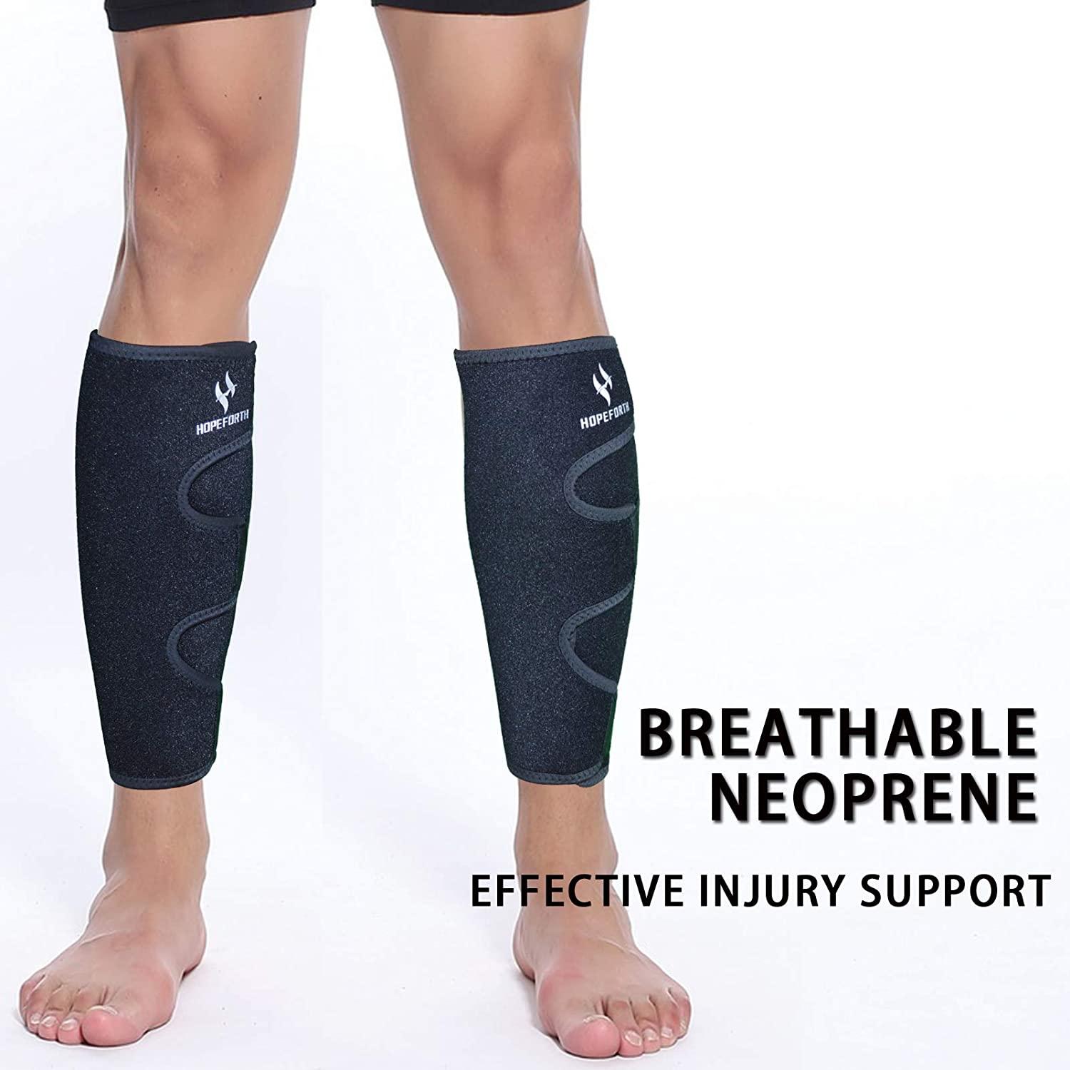 Calf Brace for Torn Calf Muscle and Shin Splint Relief - Calf Compression  Sleeve for Strain, Tear