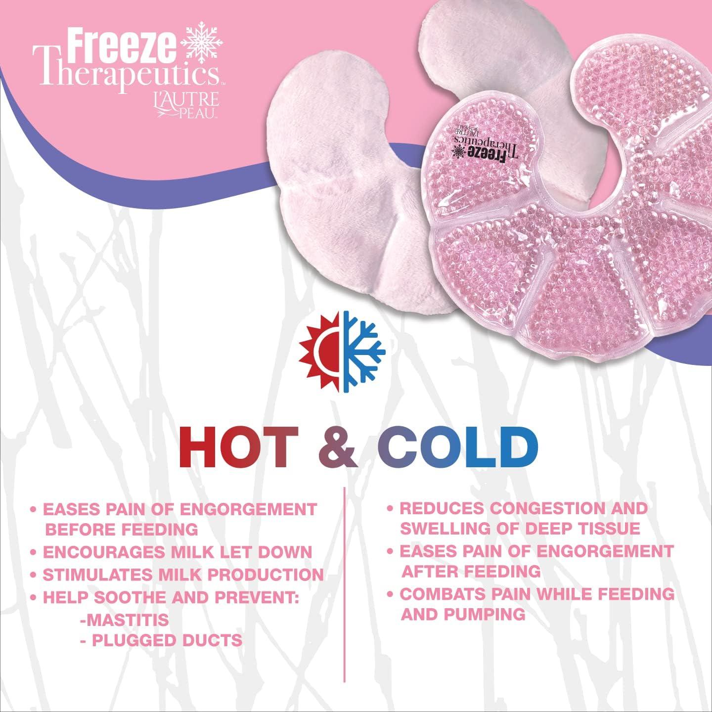 Reusable Breast Therapy Hot Cold Nursing Gel Pads Breastfeeding Essentials  for Breastfeeding Relief, Nursing Pain, Engorgement, Swelling Augmentation
