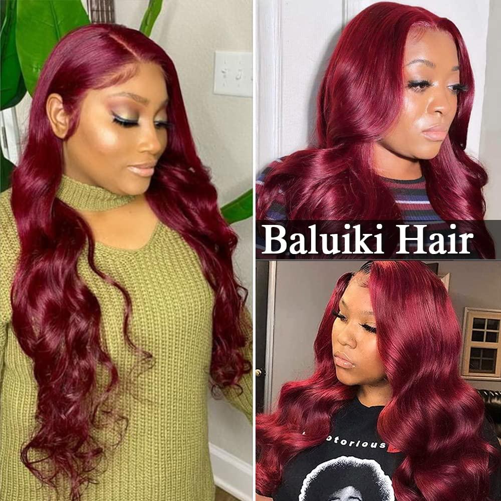 16 Inch 4X4 Yaki Straight Closure Wigs for Women Burgundy Color Lace Front  Closure Human Hair Wigs Brazilian Long Straight Wigs Pre Plucked Natural  Harline - China Wig and Lace Closure Wig