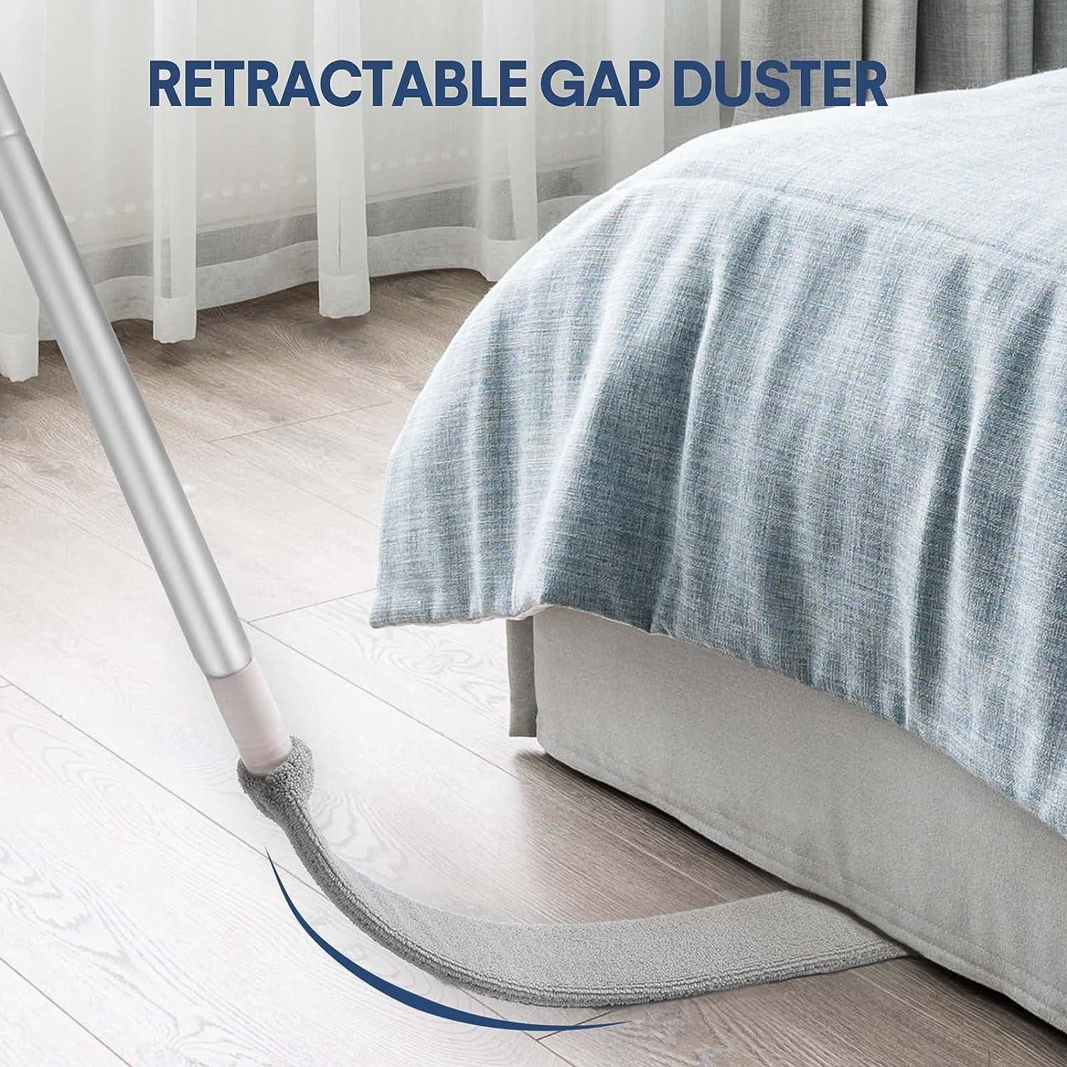2 Pack Gap Cleaning Brush, Under Appliance Duster, Extendable Dusters  Retractable and Washable, Microfibre Feather Dusters Reusable for Home  Bedroom