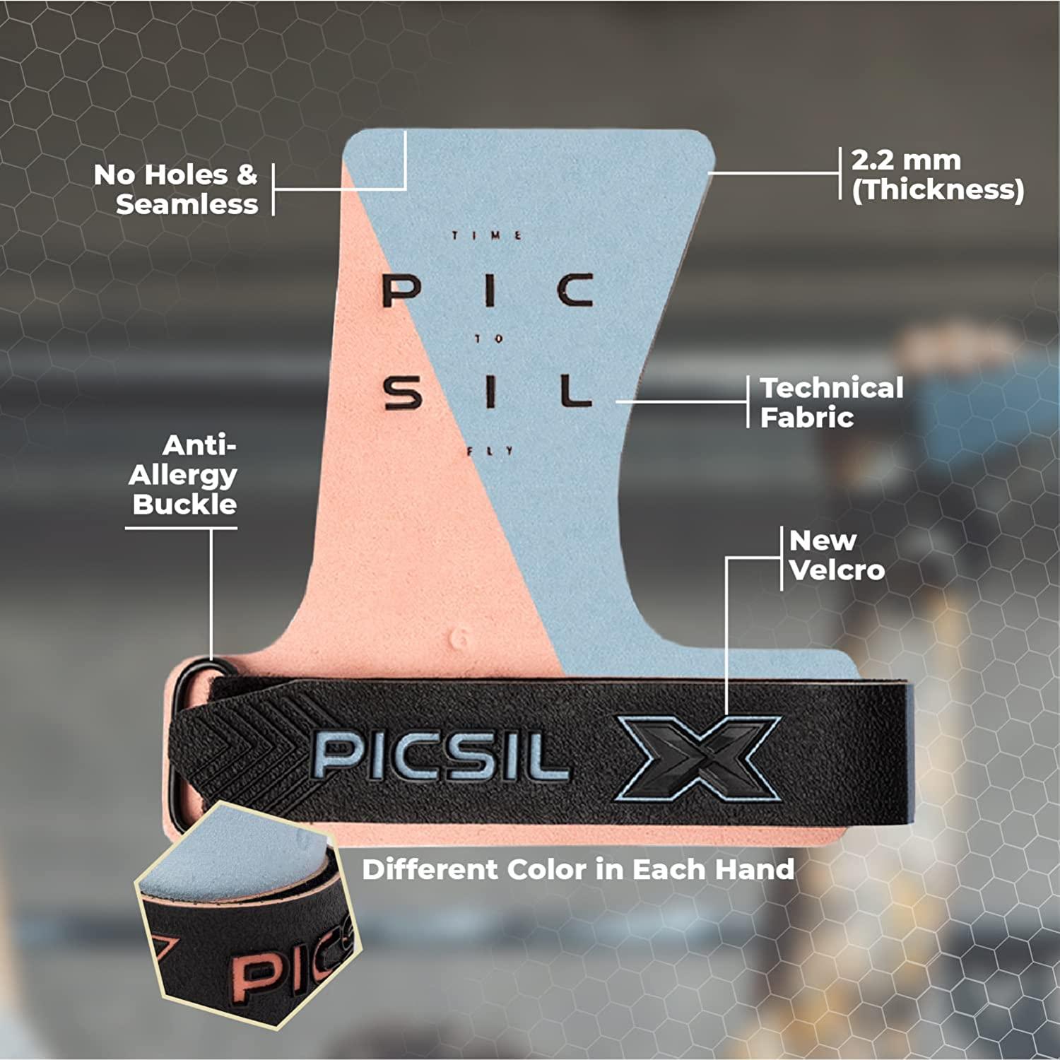 PICSIL Condor Grips, No Hole Leather Hand Grips , Increased Protection and  Comfort, Hand Grips for Gymnastic, Cross Training, Pull ups, Weightlifting,  Prevents Blisters and Tears G (S-M) Coral