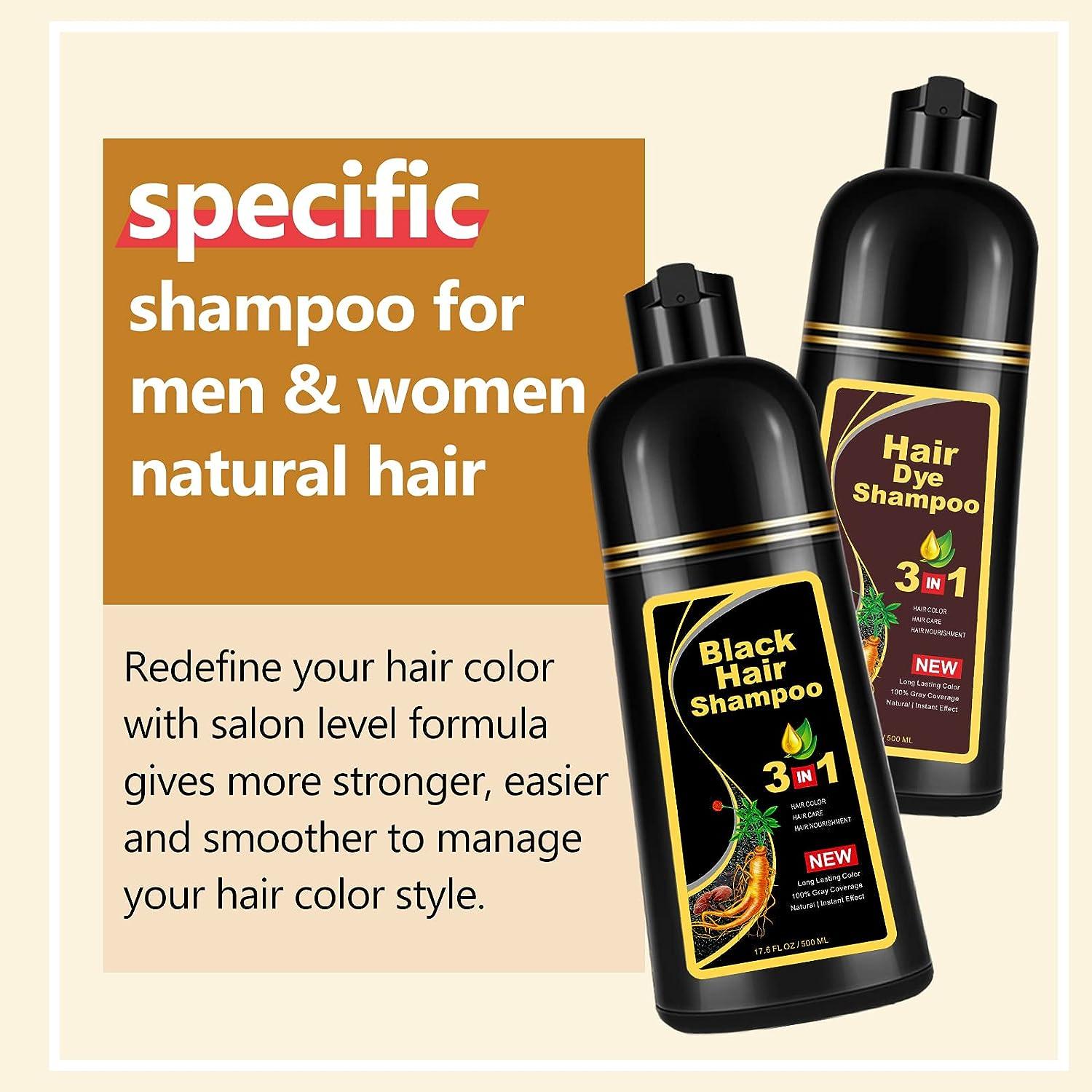 Buy LOBE MIRACLE Hair Dye Shampoo 3 in 1 for White/Gray Hair, Natural  Herbal Hair Color Shampoo for Men and Women, Instant Herbal Ingredients  Hair Dye Coloring Shampoo Online at Best Prices