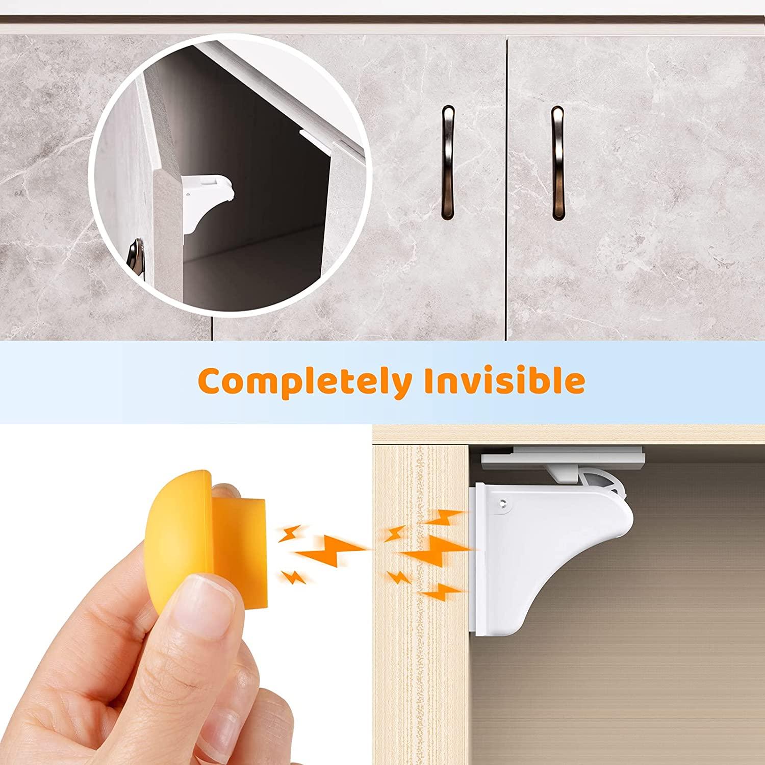 Child Safety Magnetic Cabinet Locks Baby proofing Drawer Cupboard locker