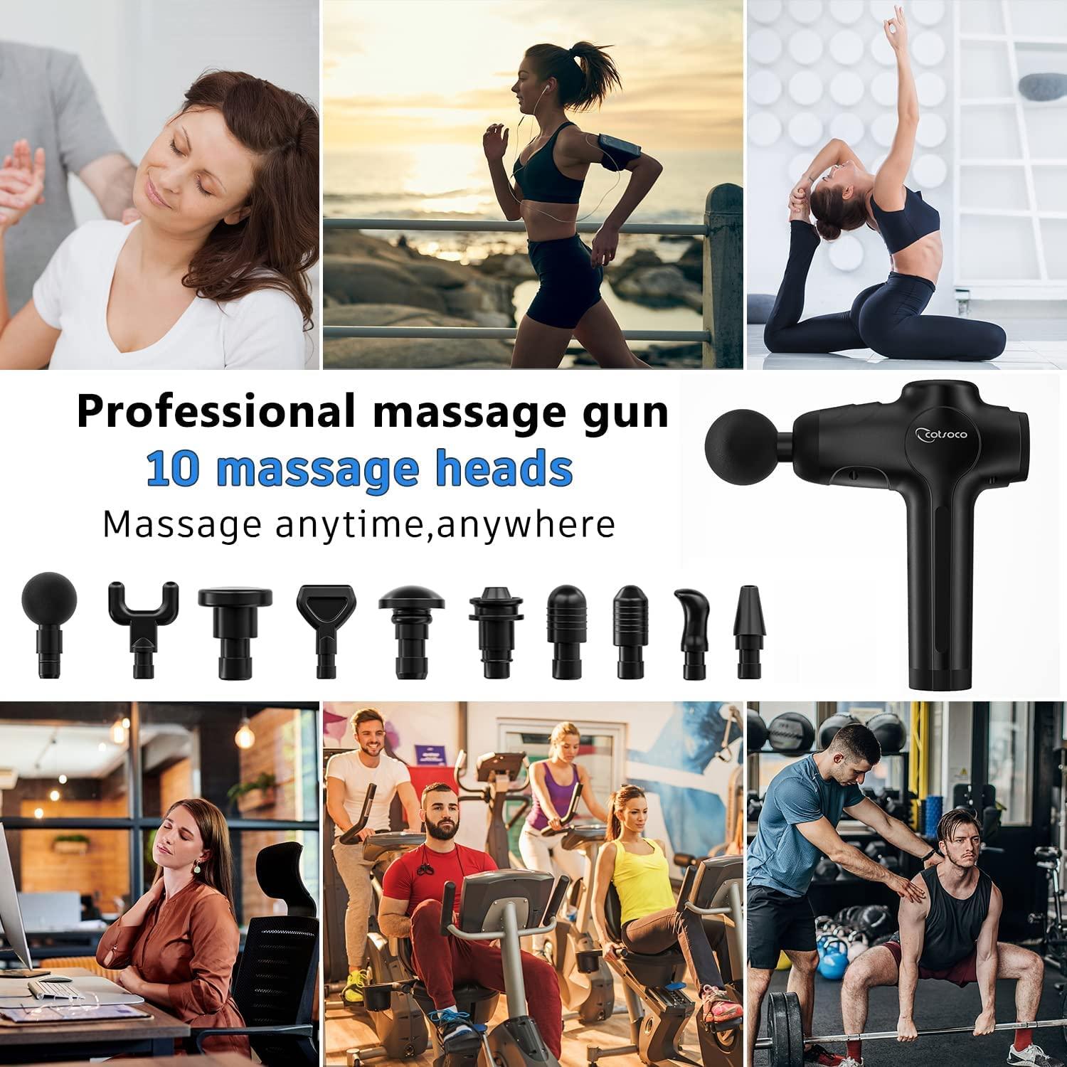 Intense Relief Rechargeable Cordless Percussion Massage Gun