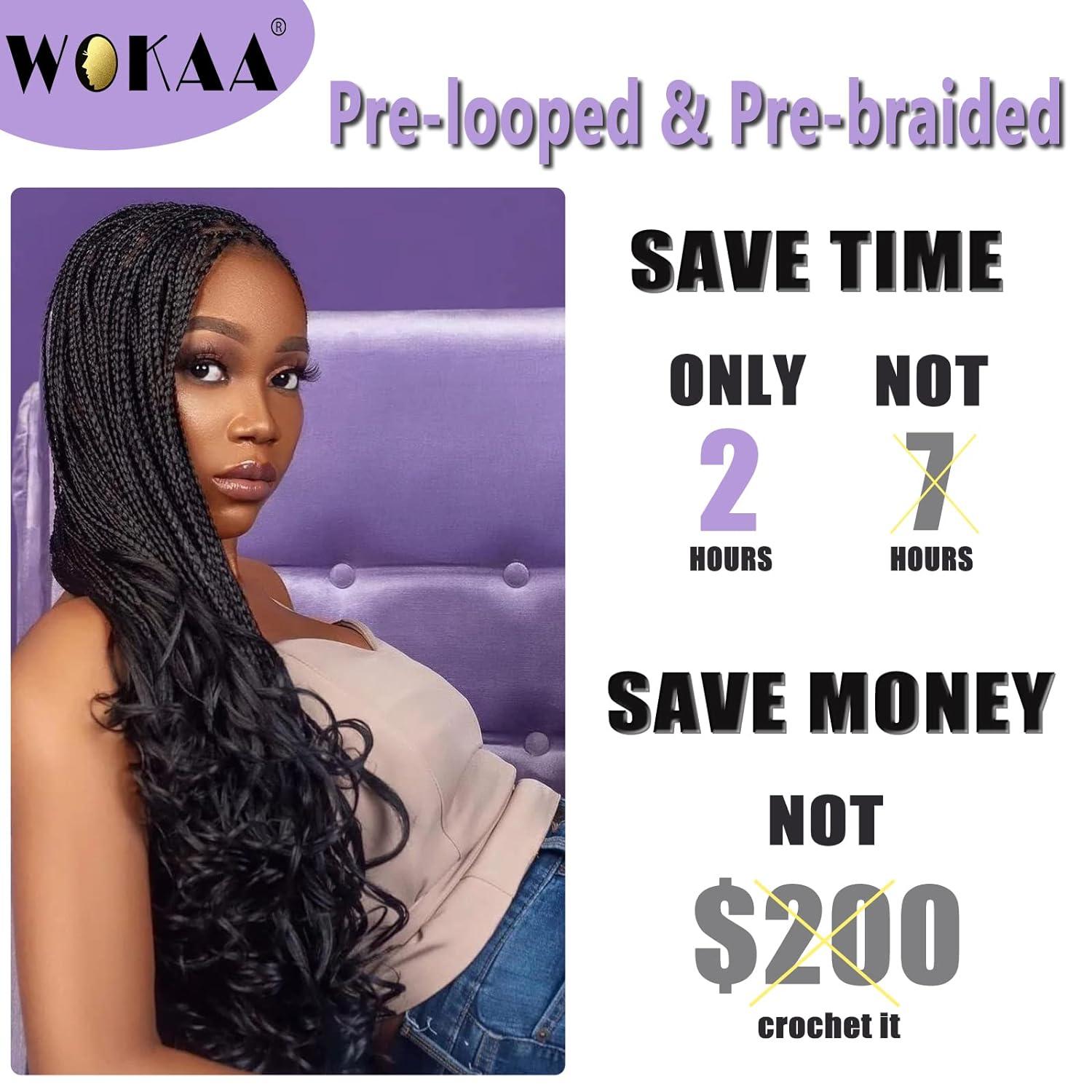 French Curl Crochet Braids 22 Inch 8 Packs French Curly Braiding