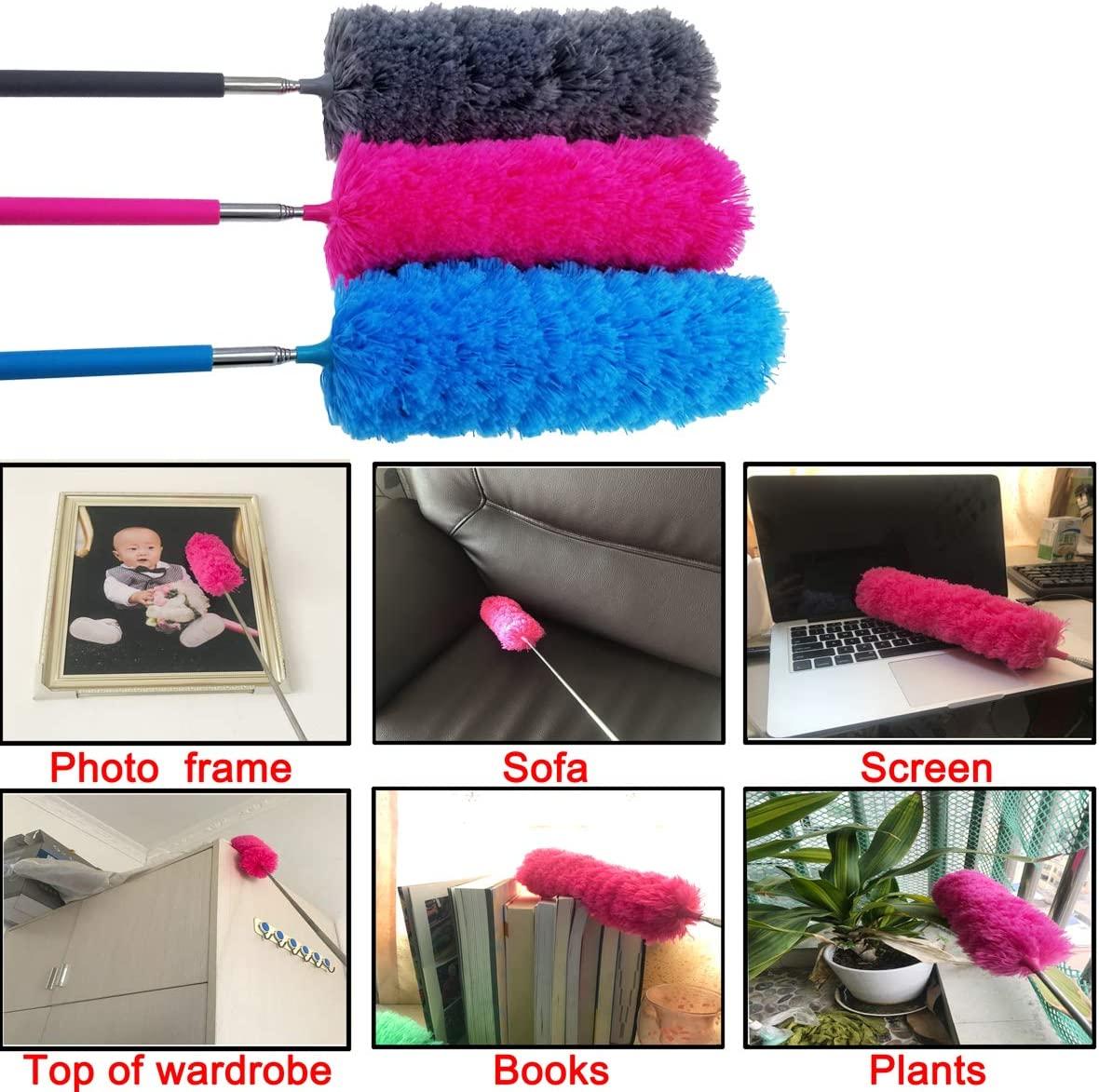 Feather Duster Anti Static Dust Brush Soft Microfiber Cleaning Dusters Car/Home
