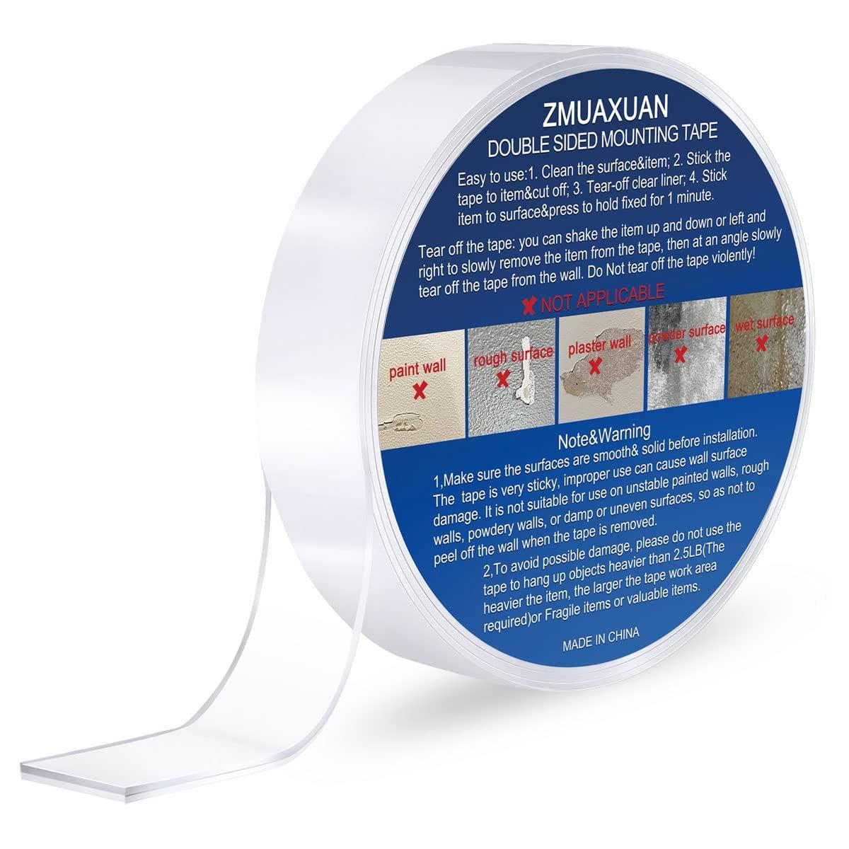 Nano Tape Double Sided Adhesive - Wall Tape Gel Sticky Tack Clear