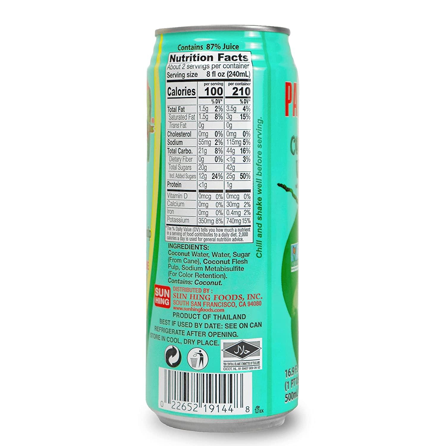 Parrot Brand Coconut Water With Pulp Fl Oz Pack Of