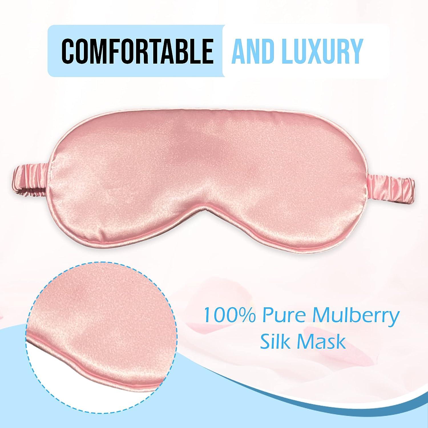 Silk Sleeping Mask - Pink, Luxury and Comfort