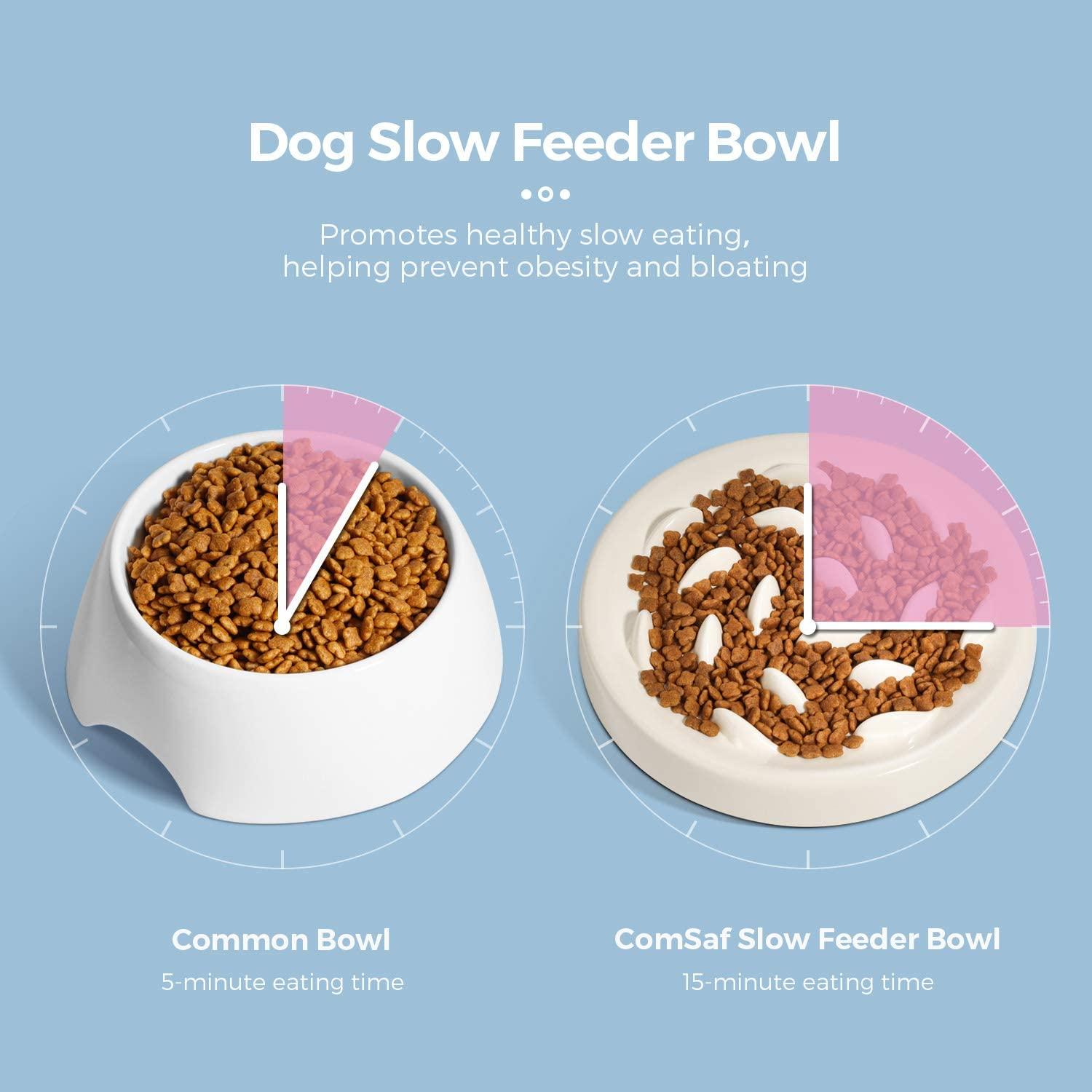 Cat Feeder Slow Eating Bloat Stop Food Plate Maze Interactive