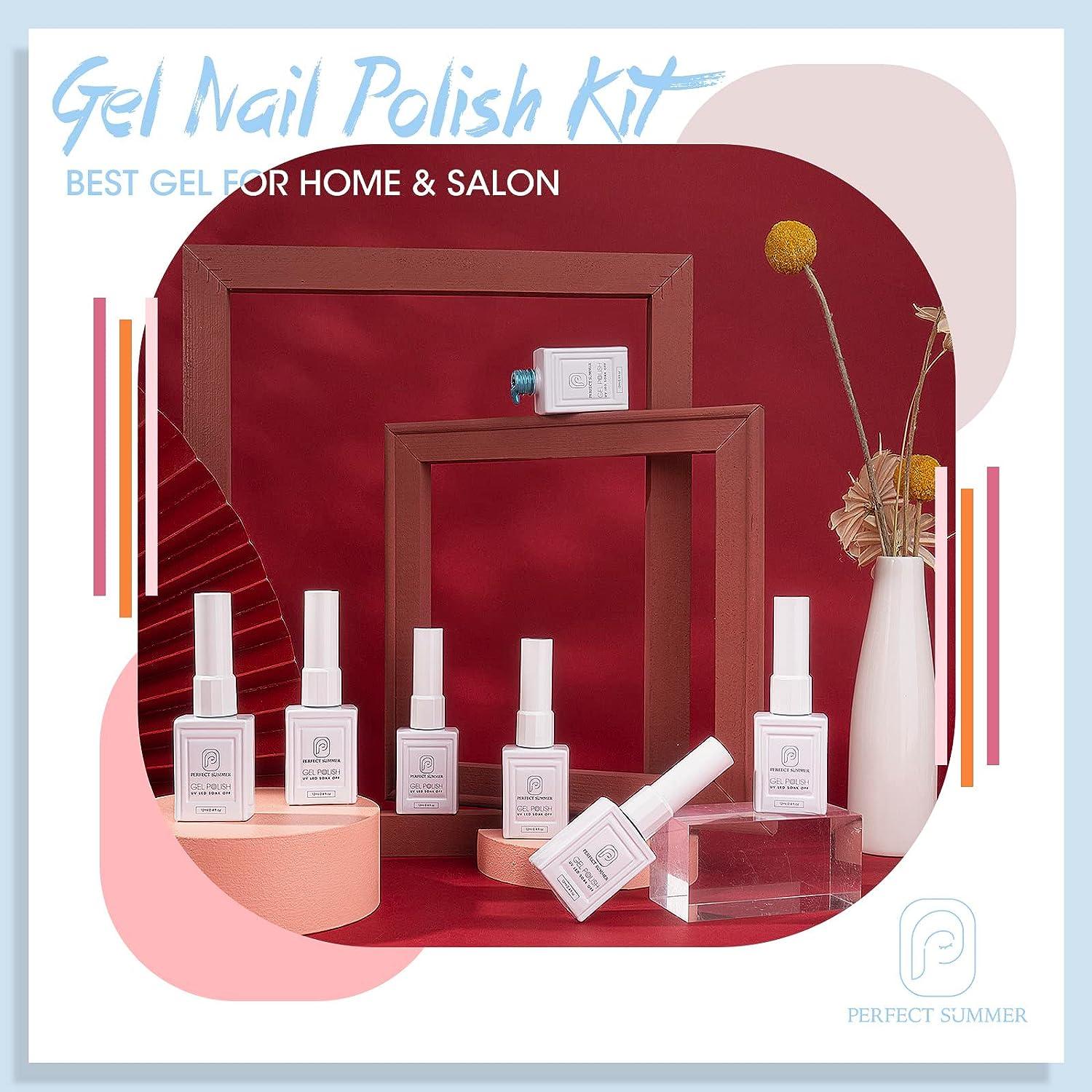 Perfect Summer Jelly Gel Nail Polish Set, 12 ml Each, Translucent Gel  Nails, Sheer Nude Pink Milky Colors, Soak off UV Nail Gel Set, Salon  Manicure
