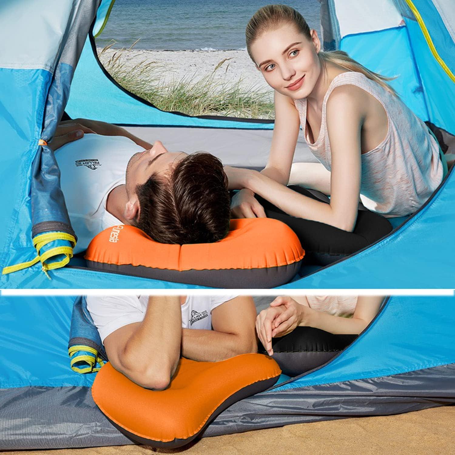 Ultralight Inflatable Camping Travel Pillow Neck and Lumbar