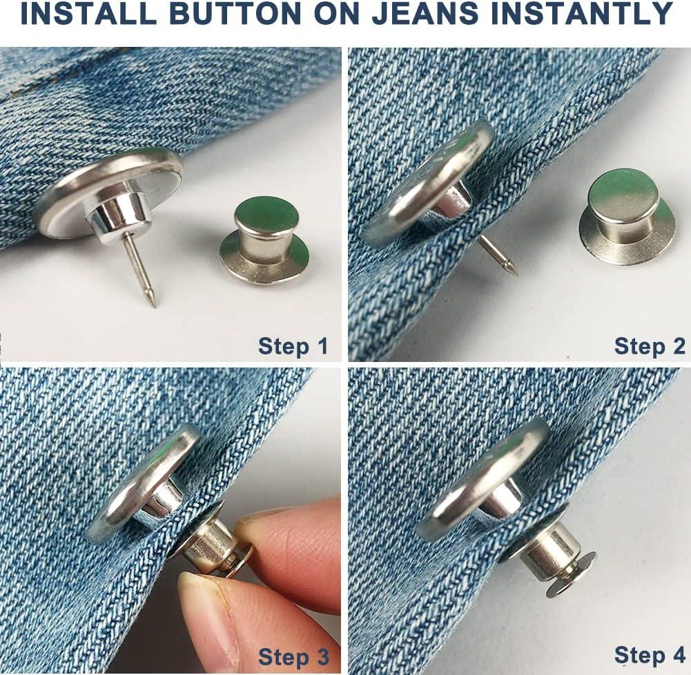 Pants Button Replacement, Buttons Pins for Jeans No Kuwait