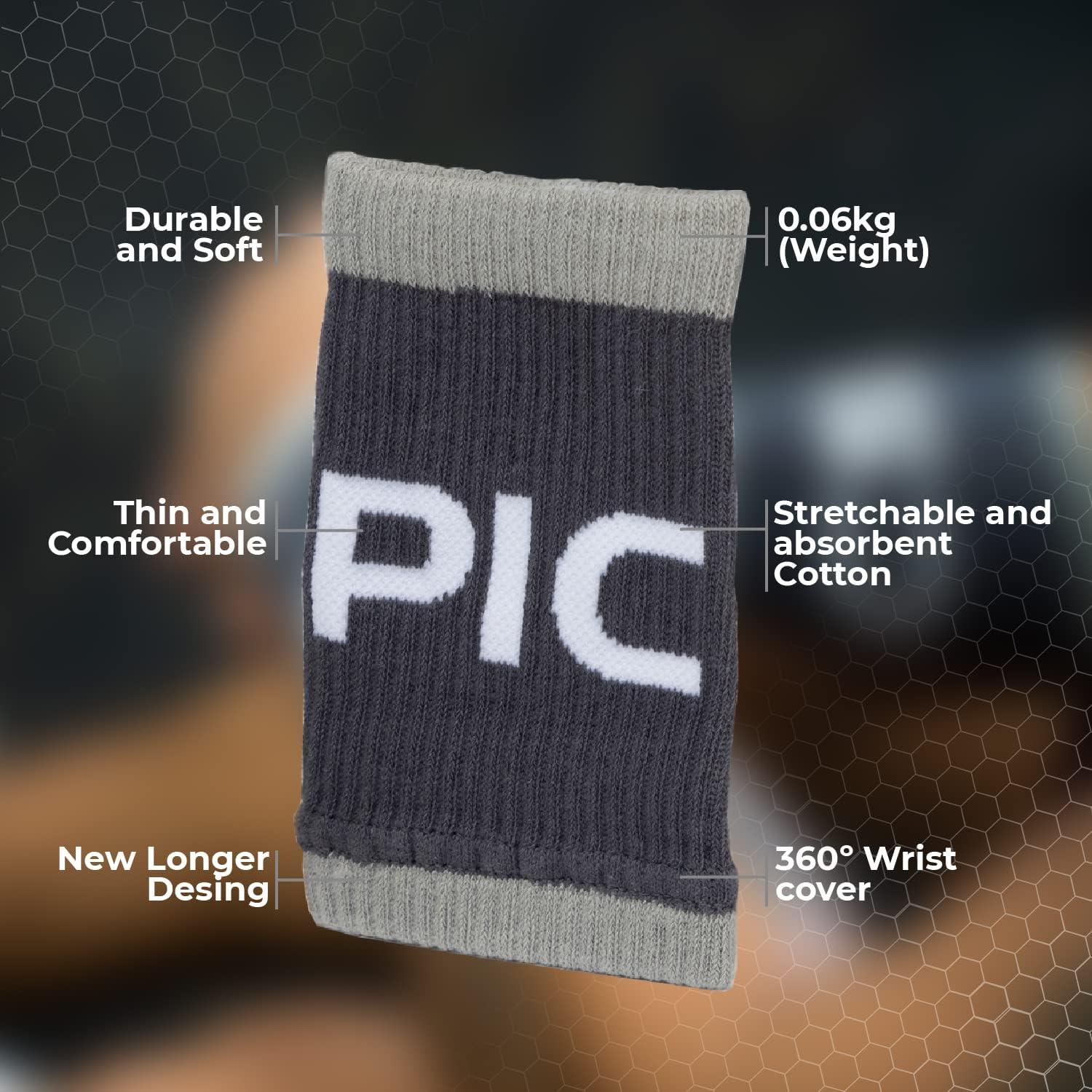 Picsil Long Sports Wristbands Black, Accessories \ Training \ Wrist wraps  Accessories \ Others \ Wristbands
