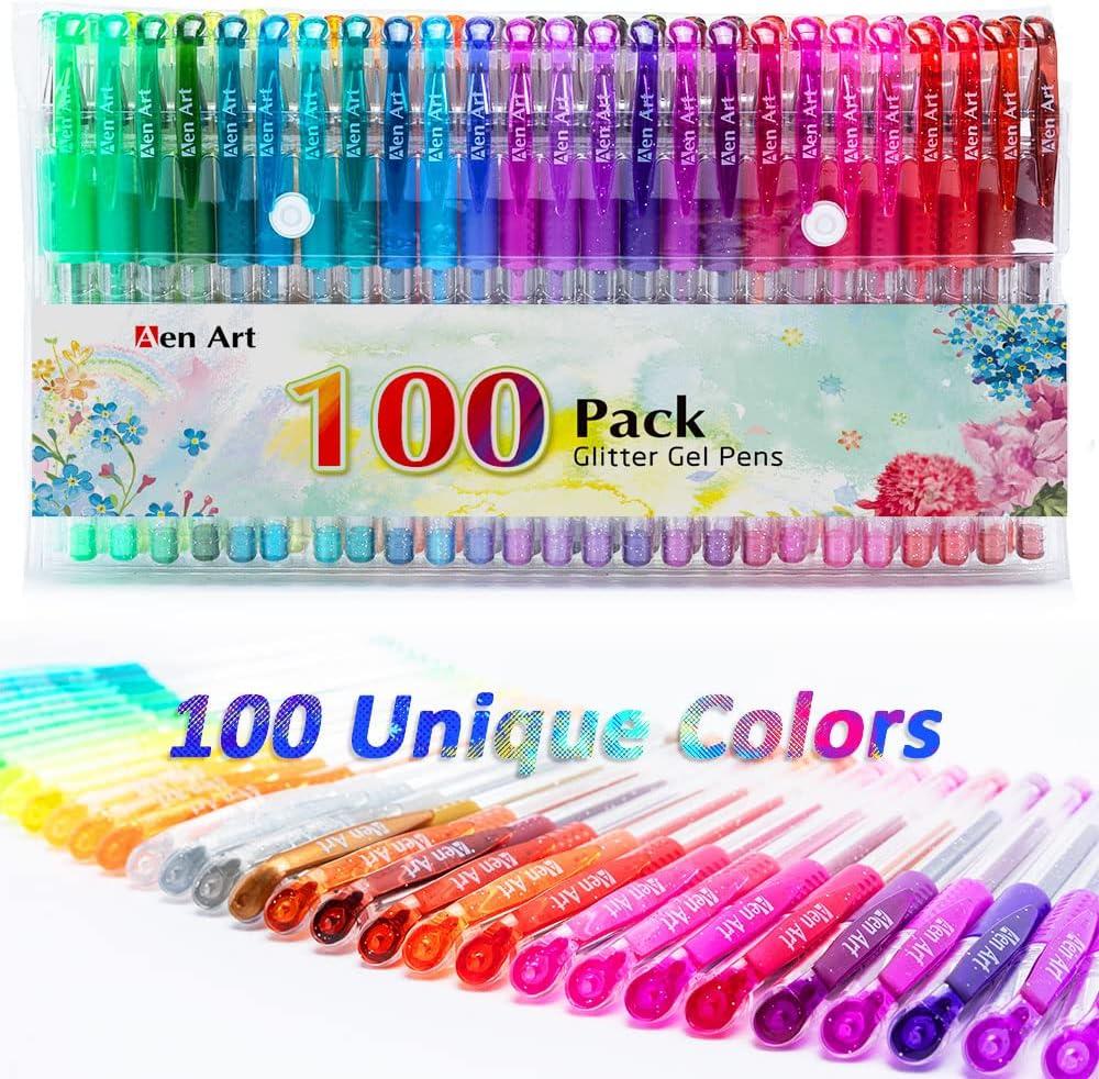 12 Colors/Set Glitter Gel Pens Set For School Office Adult Coloring Book  Journals Drawing Doodling Highlighter Pen Set Art Markers Promotion Gel Pen