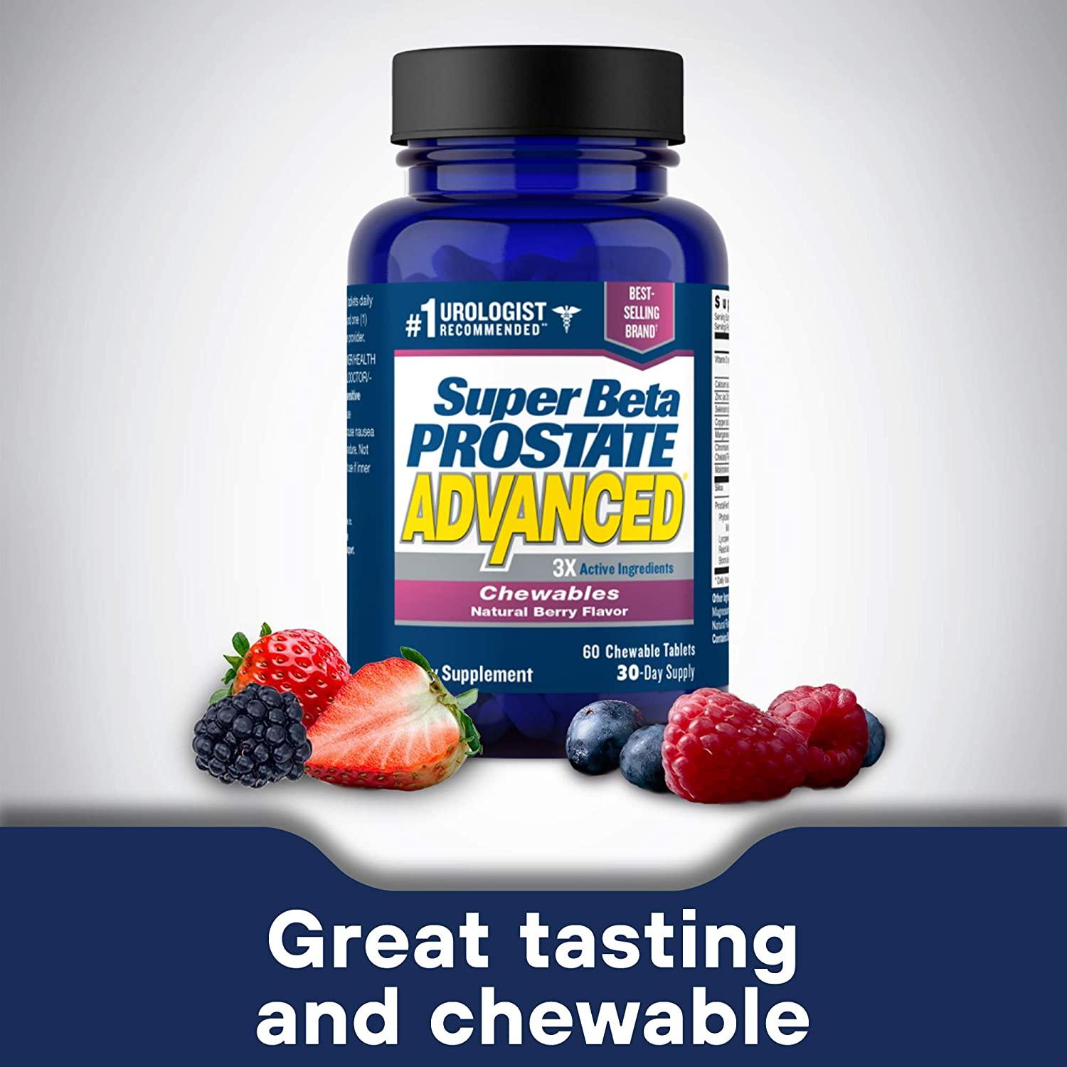 Super Beta Prostate Advanced Chewables Delicious Urologist Recommended Prostate Supplement 6426