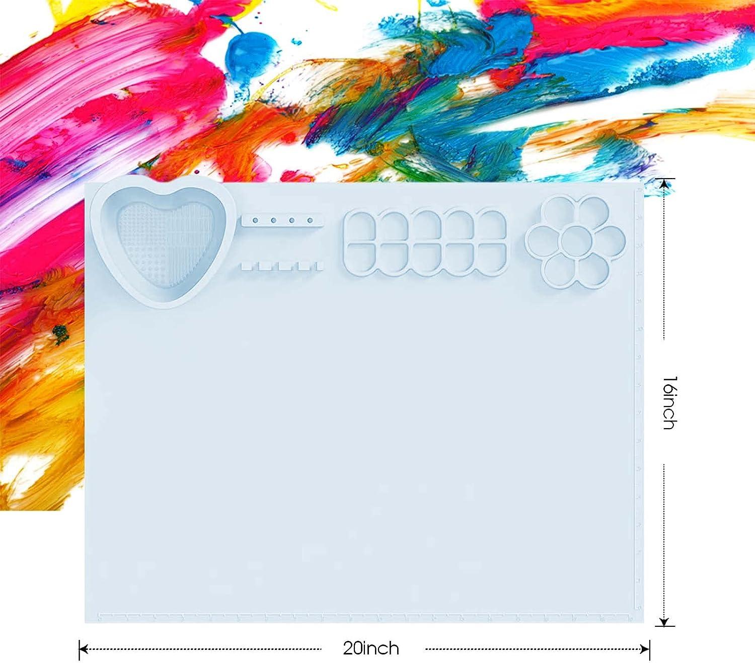 Silicone Painting Mat For Kids With Detachable Cleaning Cup Non
